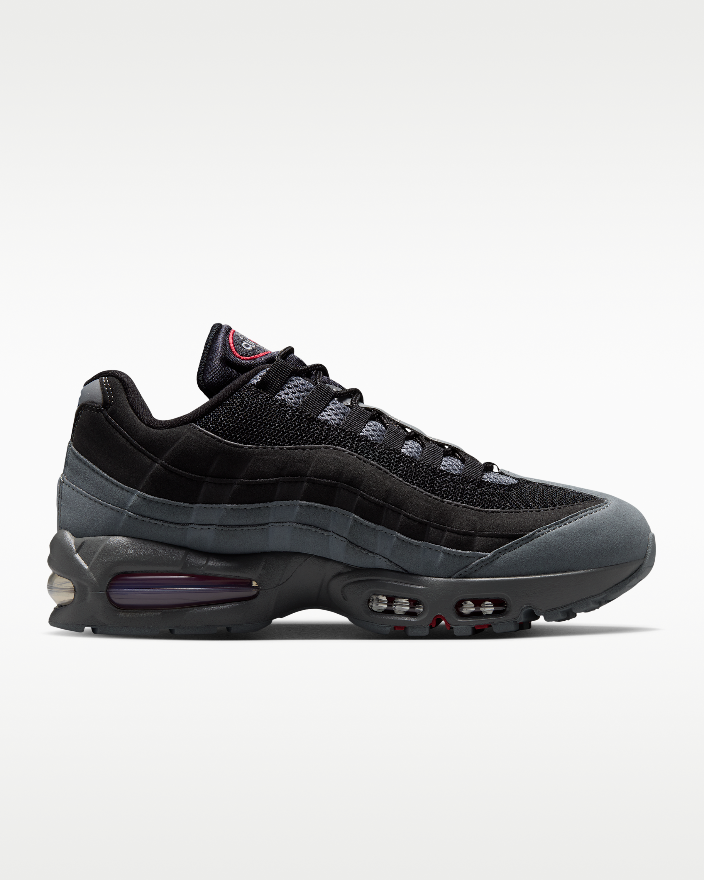 Nike Air Max 95 Big Bubble 'OG' Men's Shoes - Black/Smoke Grey/Dark Smoke Grey/Tough Red - View 3