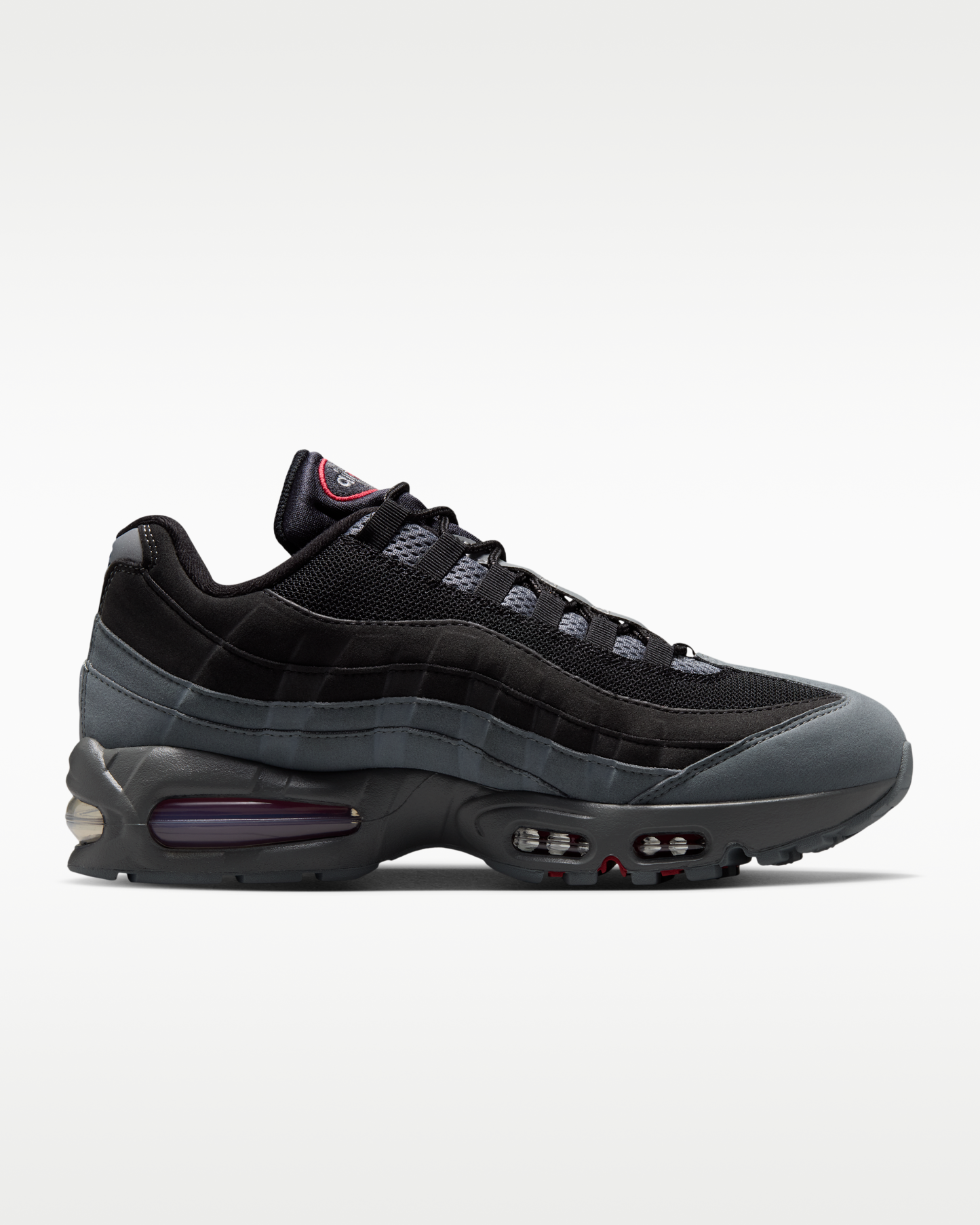 Nike Air Max 95 Big Bubble 'OG' Men's Shoes - Black/Smoke Grey/Dark Smoke Grey/Tough Red - View 3