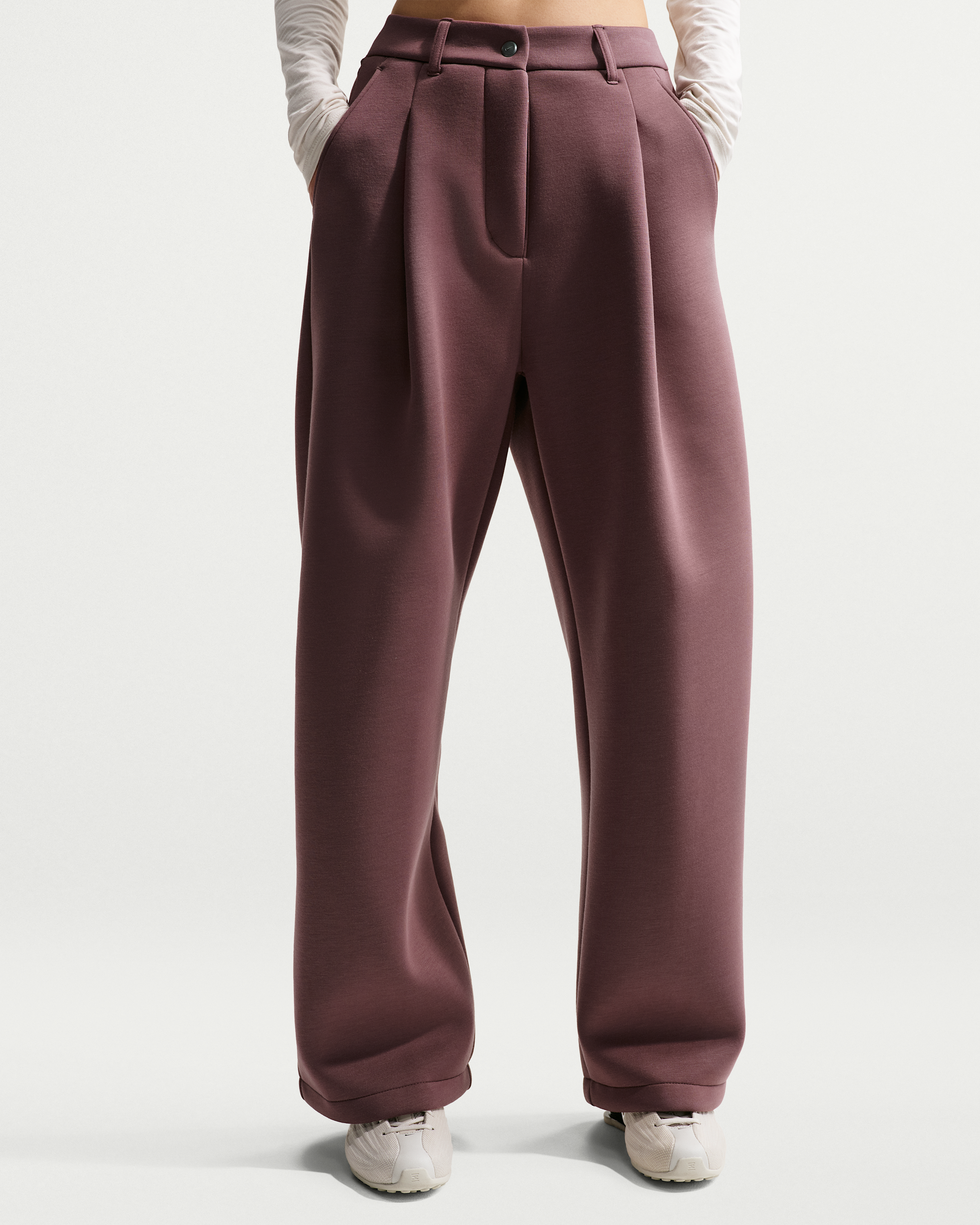 Nike Article Fleece Women's Loose Mid-Rise Trousers - Tattoo/Tattoo - View 2