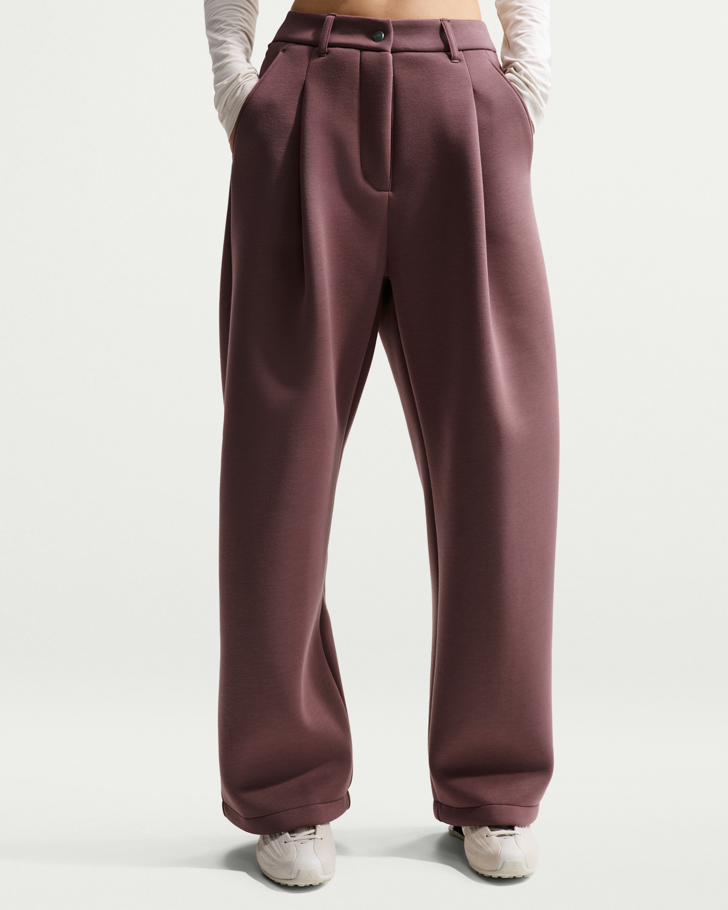 Nike Article Fleece Women's Loose Mid-Rise Trousers - Tattoo/Tattoo - View 2