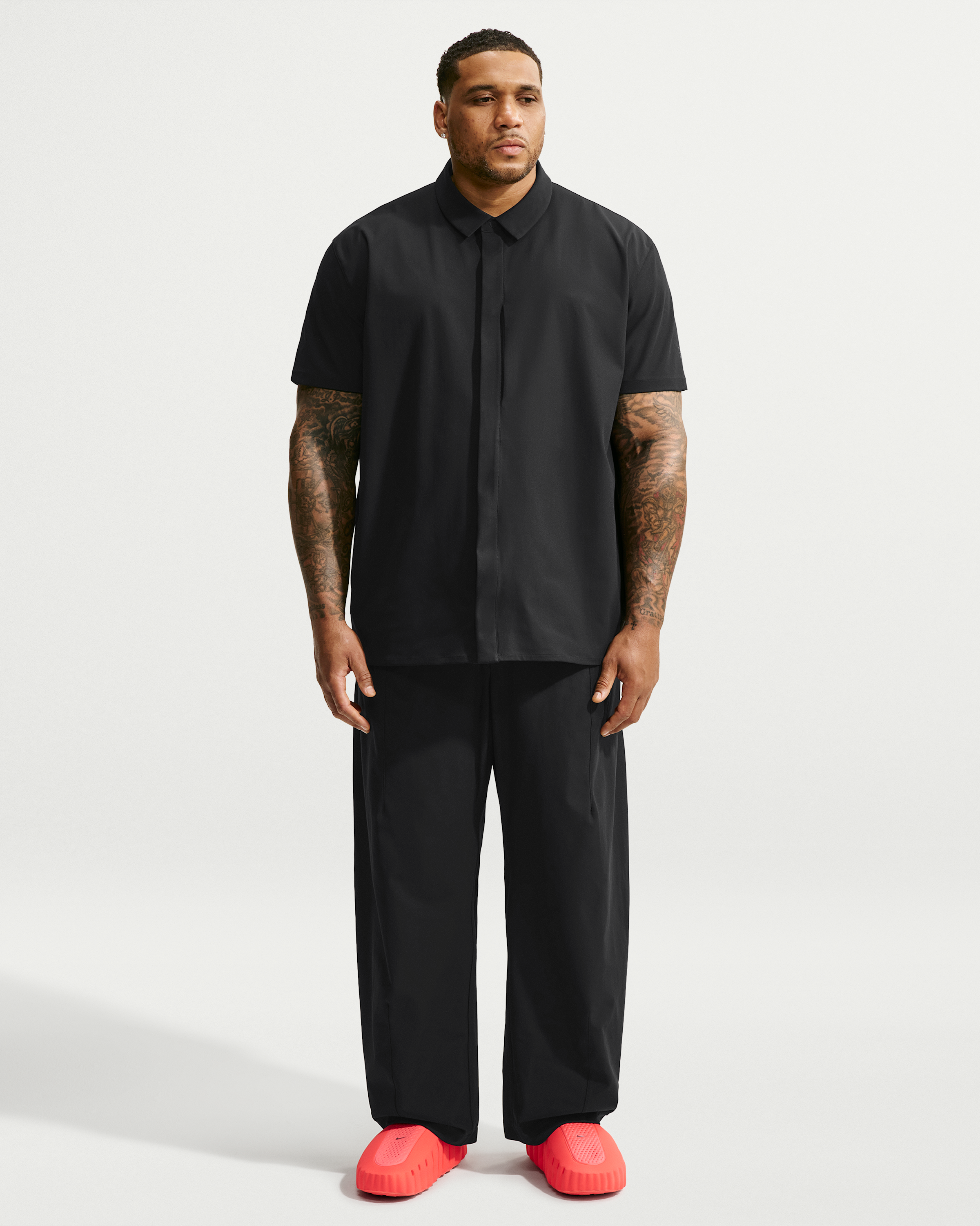 Nike 24.7 PerfectStretch Men's Dri-FIT UV Protection Barrel-Leg Trousers - Black/Black/Dark Smoke Grey - View 7