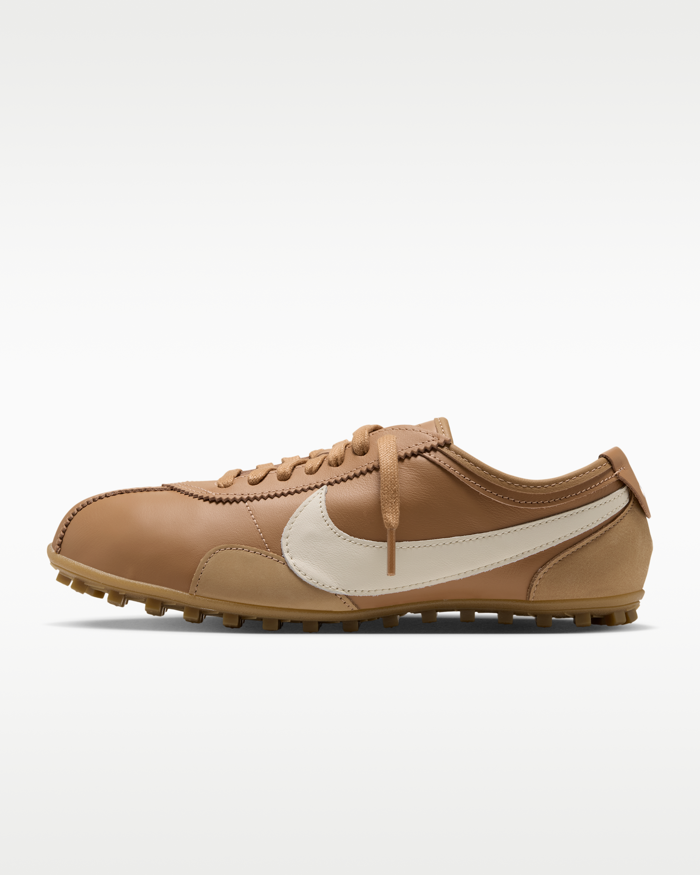 Nike Moon Shoe OG Leather Women's Shoes - Flax/Gum Medium Brown/Malachite/Pale Ivory - View 1