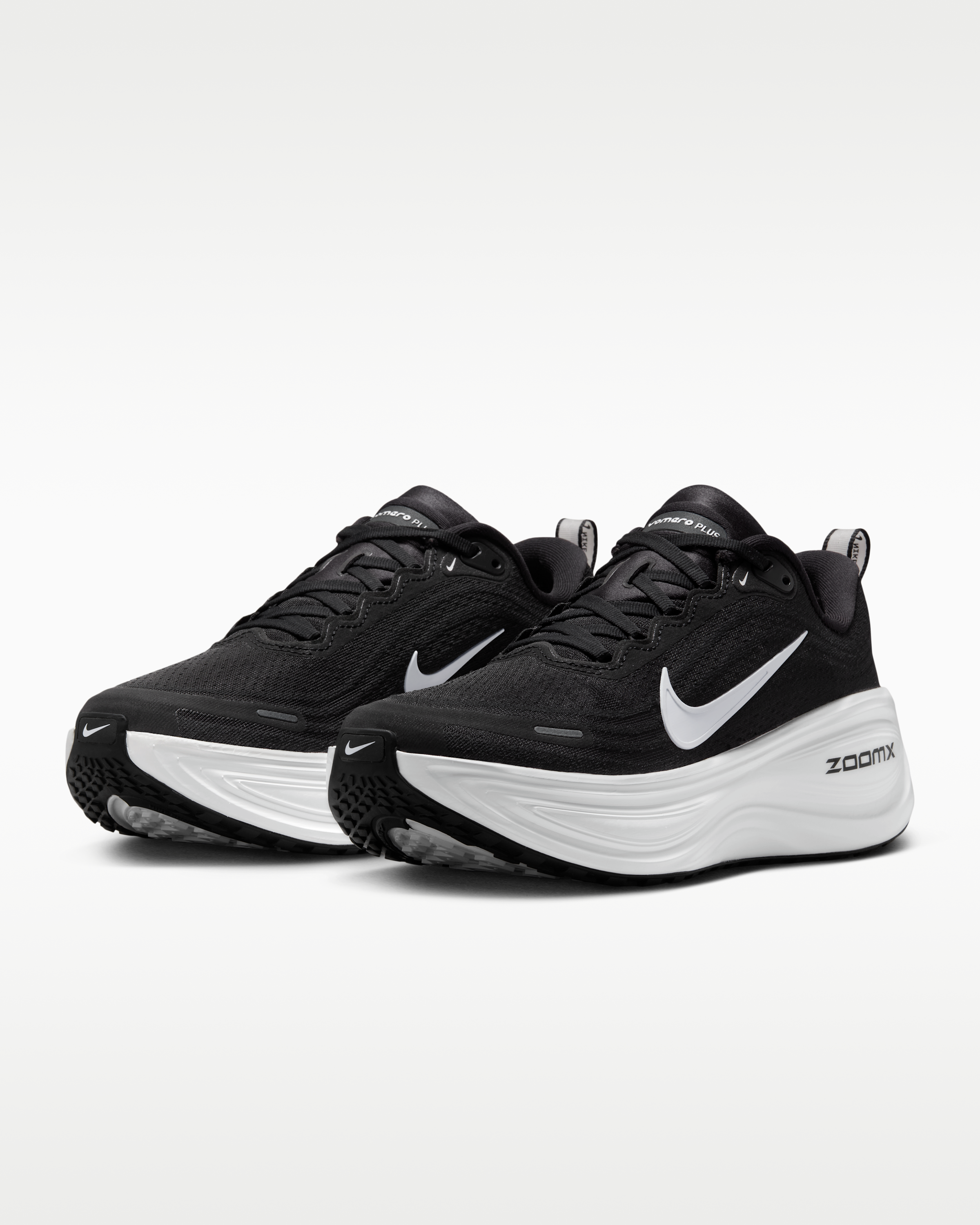 Nike Vomero Plus Women's Road Running Shoes - Black/Cool Grey/Metallic Dark Grey/White - View 5