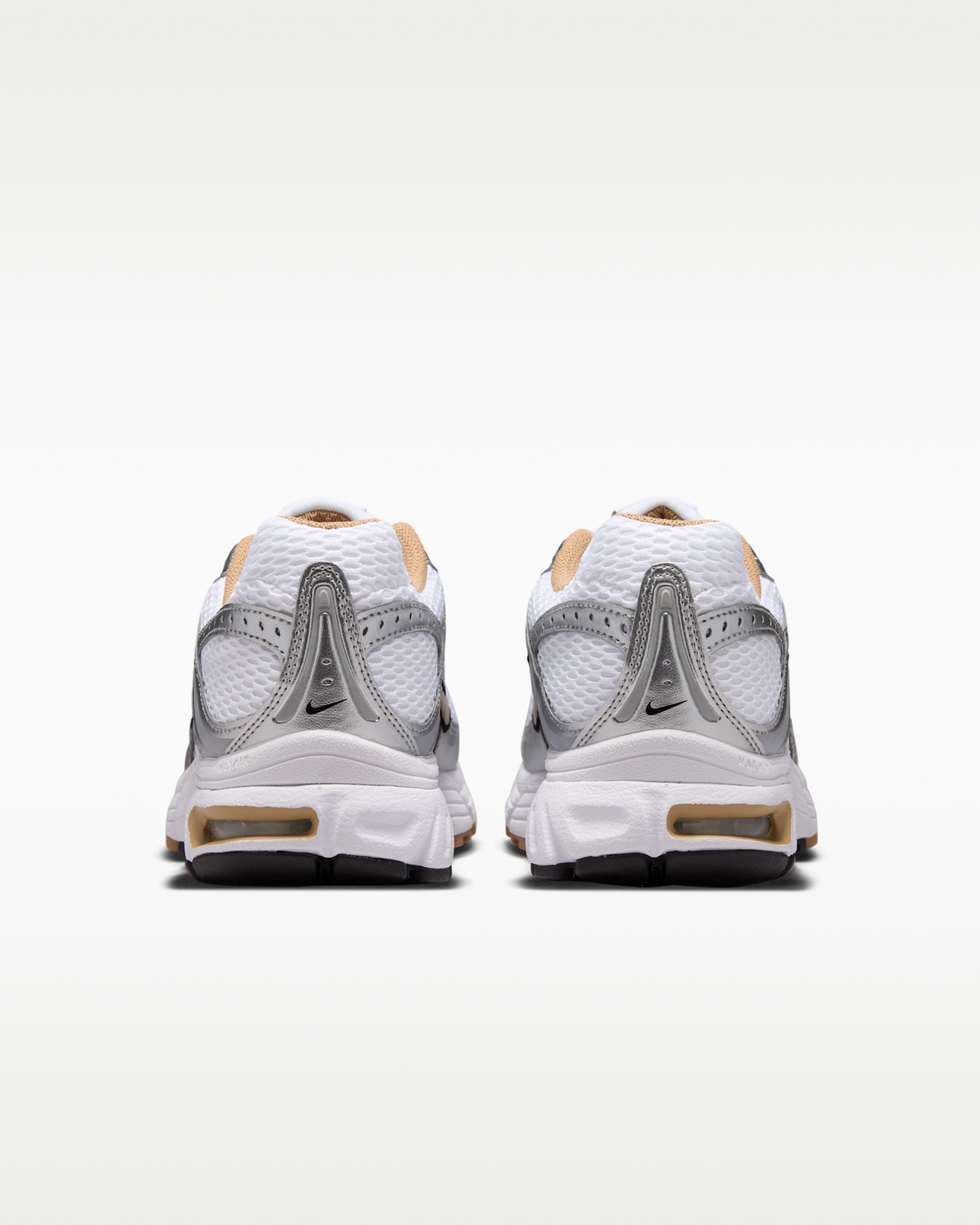 Nike Air Max Moto 2K Women's Shoes with Reflective Design Accents - White/Metallic Silver/Black/British Khaki - View 6