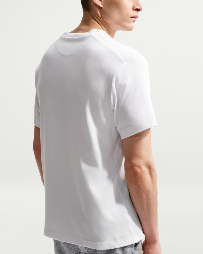 Nike Primary Men's Dri-FIT Short-sleeve Versatile Top - White/White - View 2