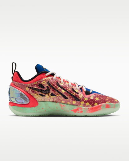 A'Two 'Potion No. 22' A'ja Wilson Basketball Shoes - Light Orewood Brown/Pine Green/Bright Crimson/Black - View 3
