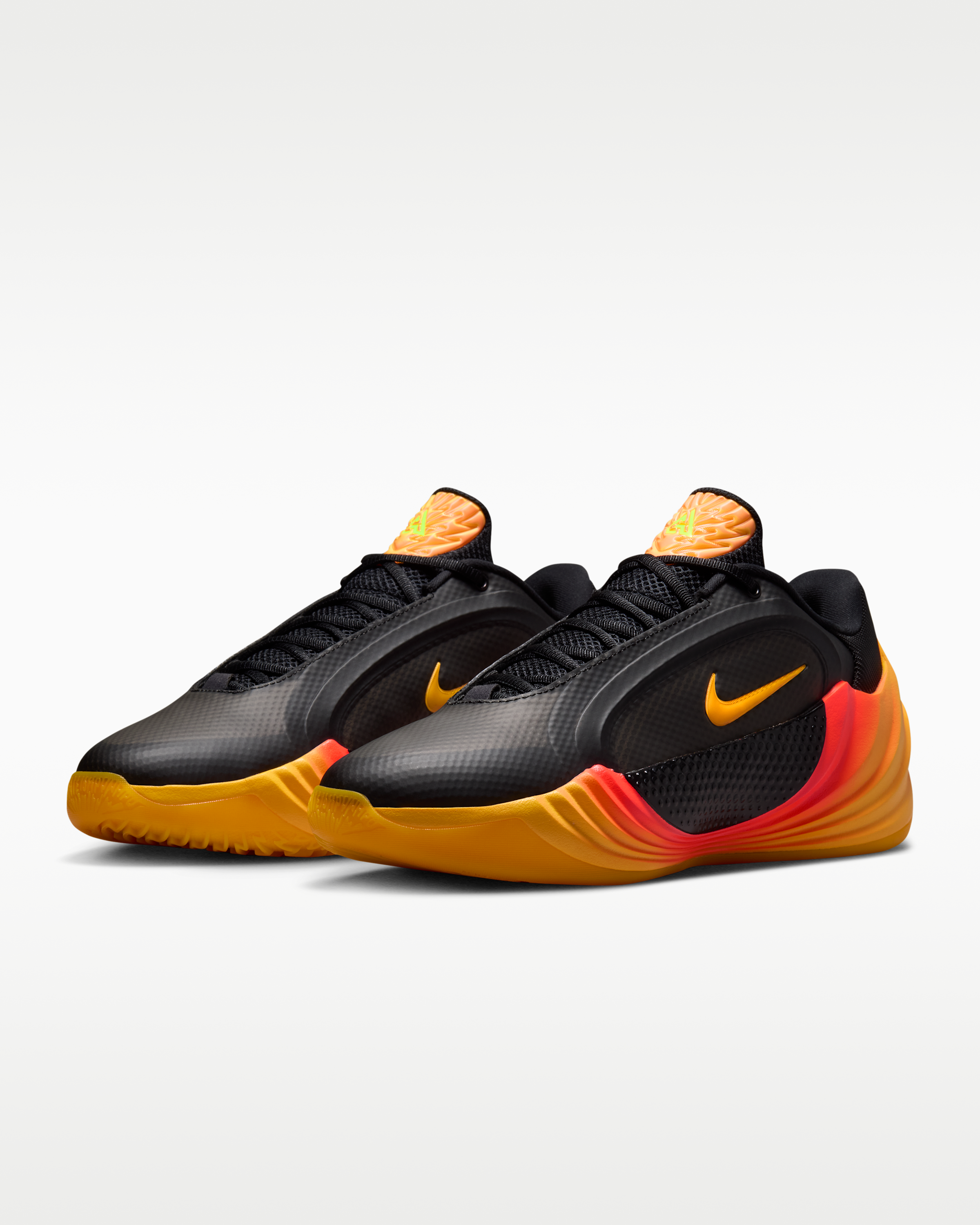 Giannis Freak 8 'Inferno' Basketball Shoes - Black/Laser Crimson/Metallic Silver/Laser Orange - View 5