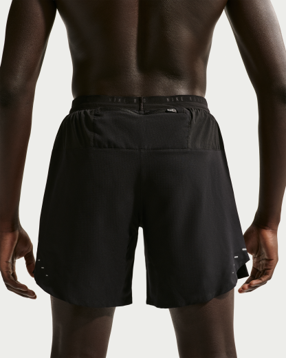 Nike Stride Men's Dri-FIT 18cm (approx.) 2-in-1 Running Shorts - Black - View 3