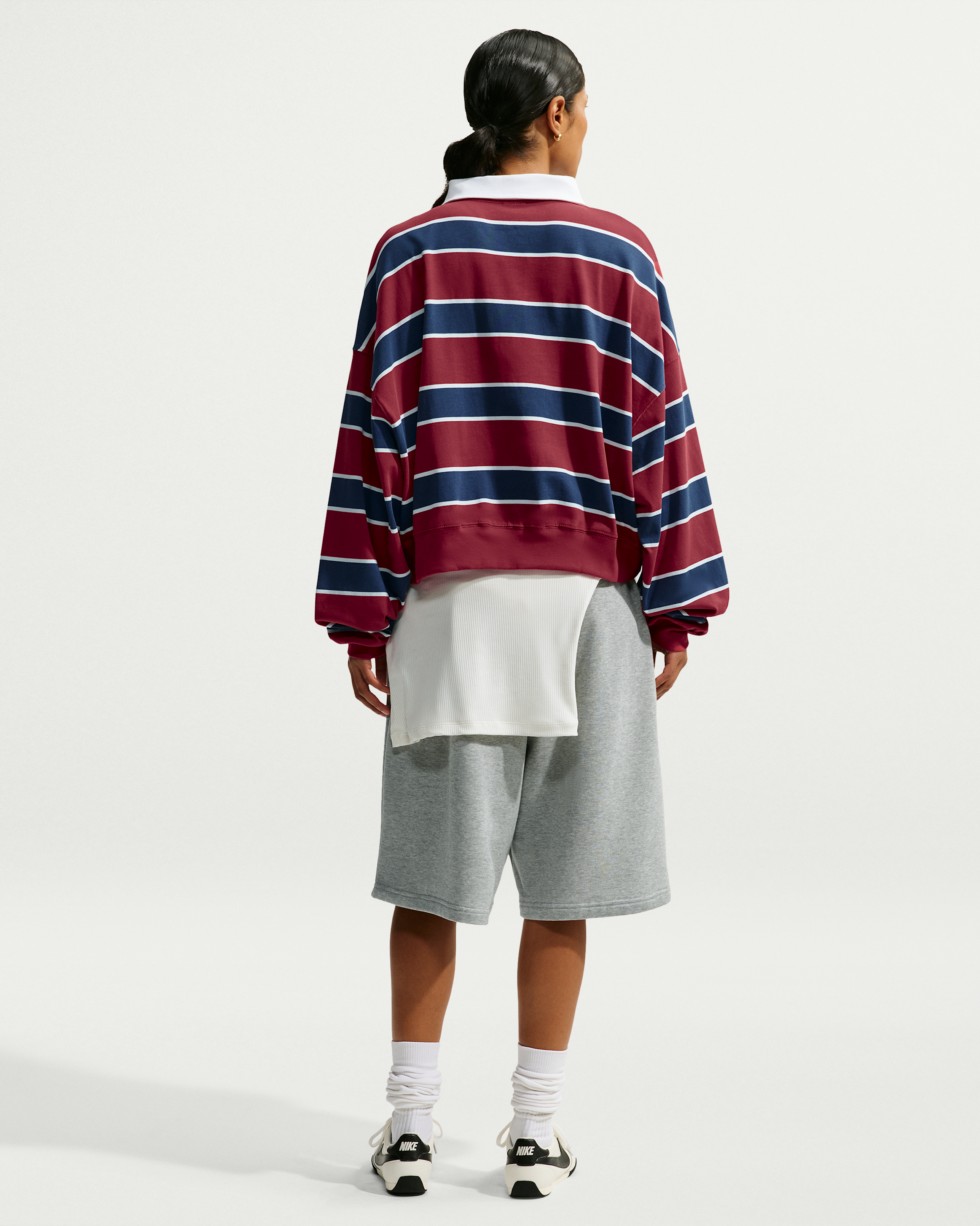 Nike Sportswear  Women's 1/4-Zip Sweatshirt - Team Crimson/Court Blue/Glacier Blue - View 5