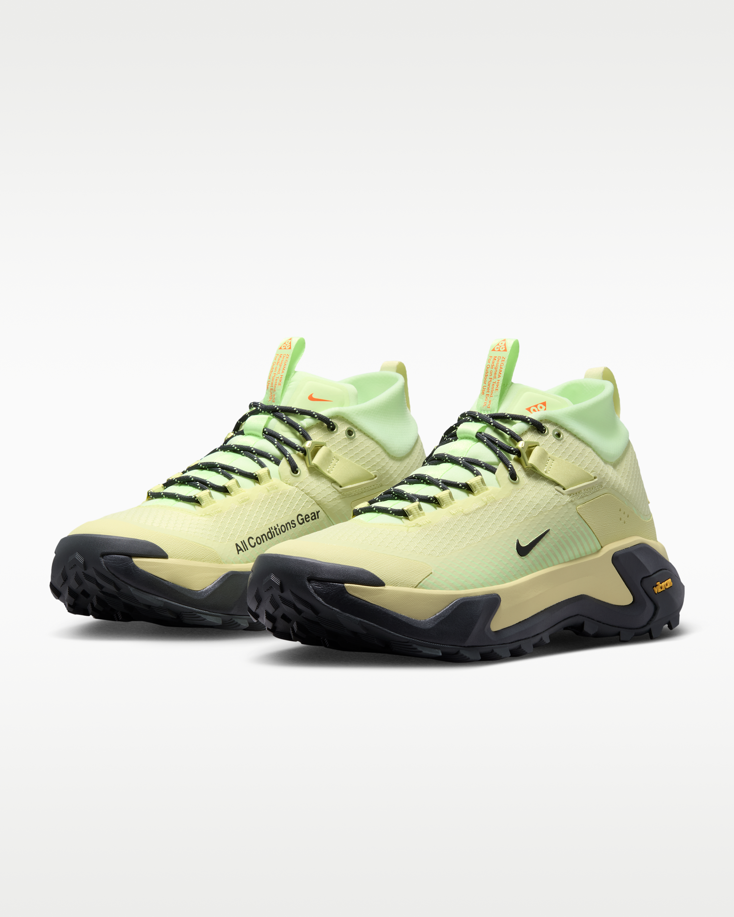 ACG Zegama Hike Men's Hiking Shoes - Life Lime/Barely Volt/Smoke Grey/Dark Smoke Grey - View 6