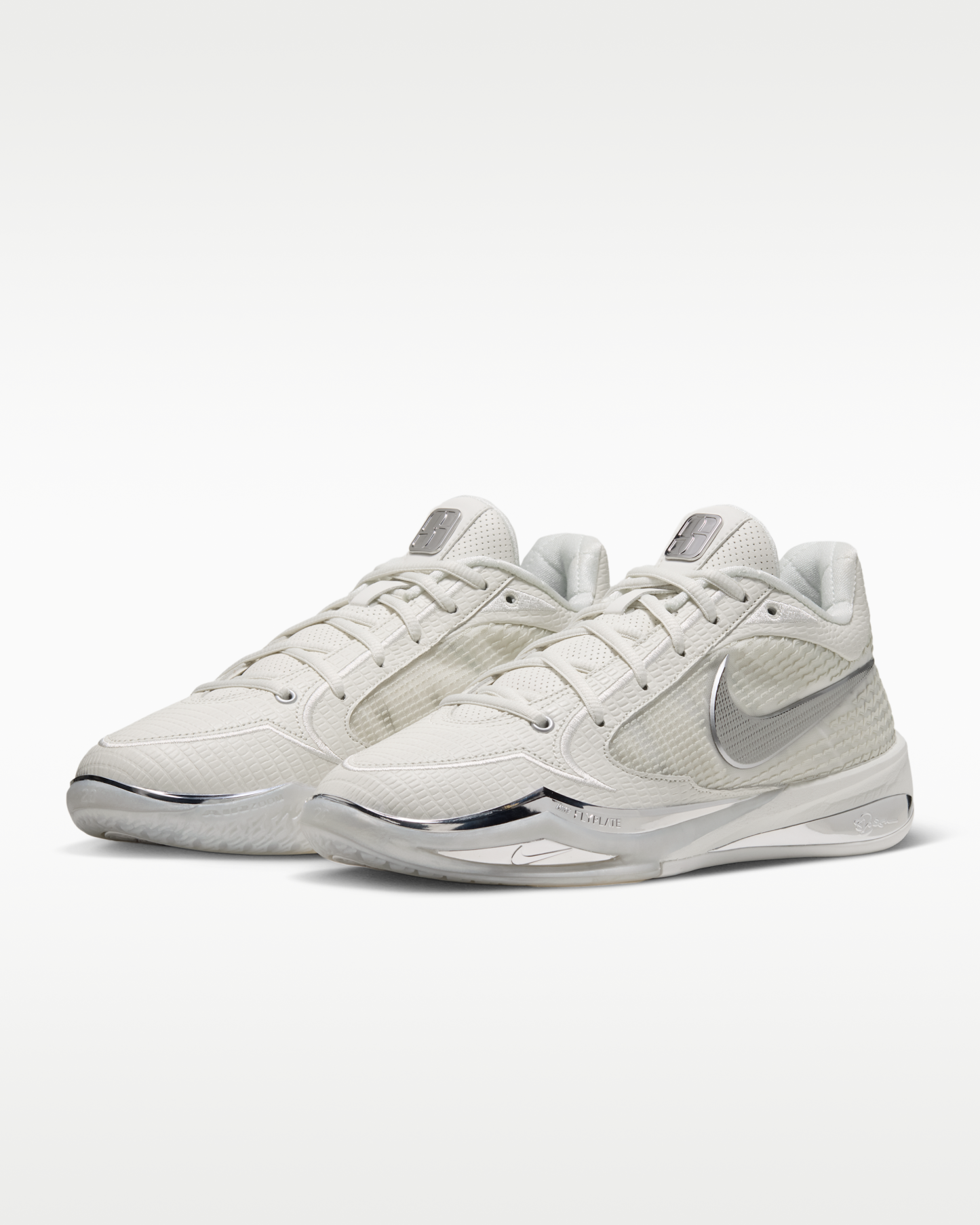 Sabrina 4 'White Label LX' Basketball Shoes - Sail/Sail/Metallic Silver - View 5