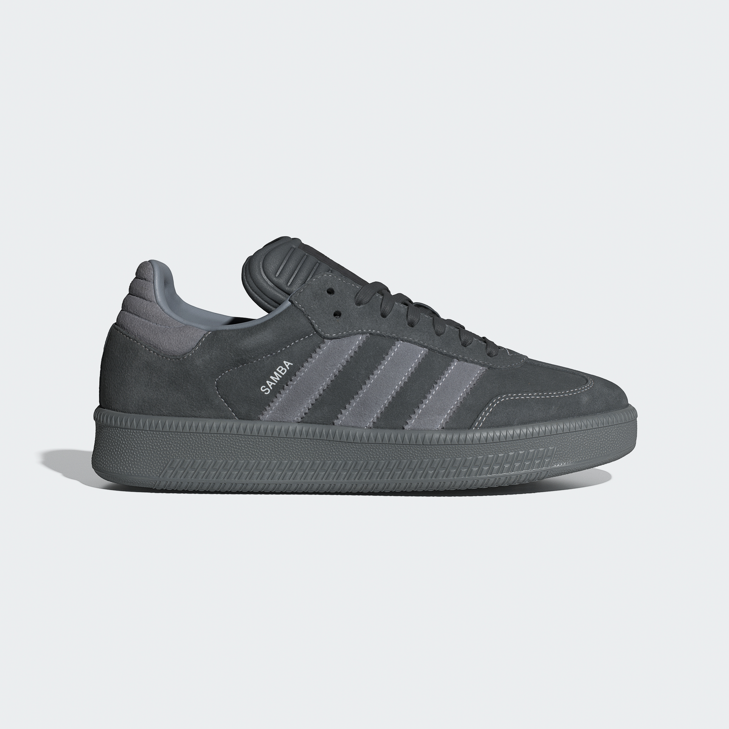 adidas Samba XLG Shoes - Carbon / Grey / Grey - View 2