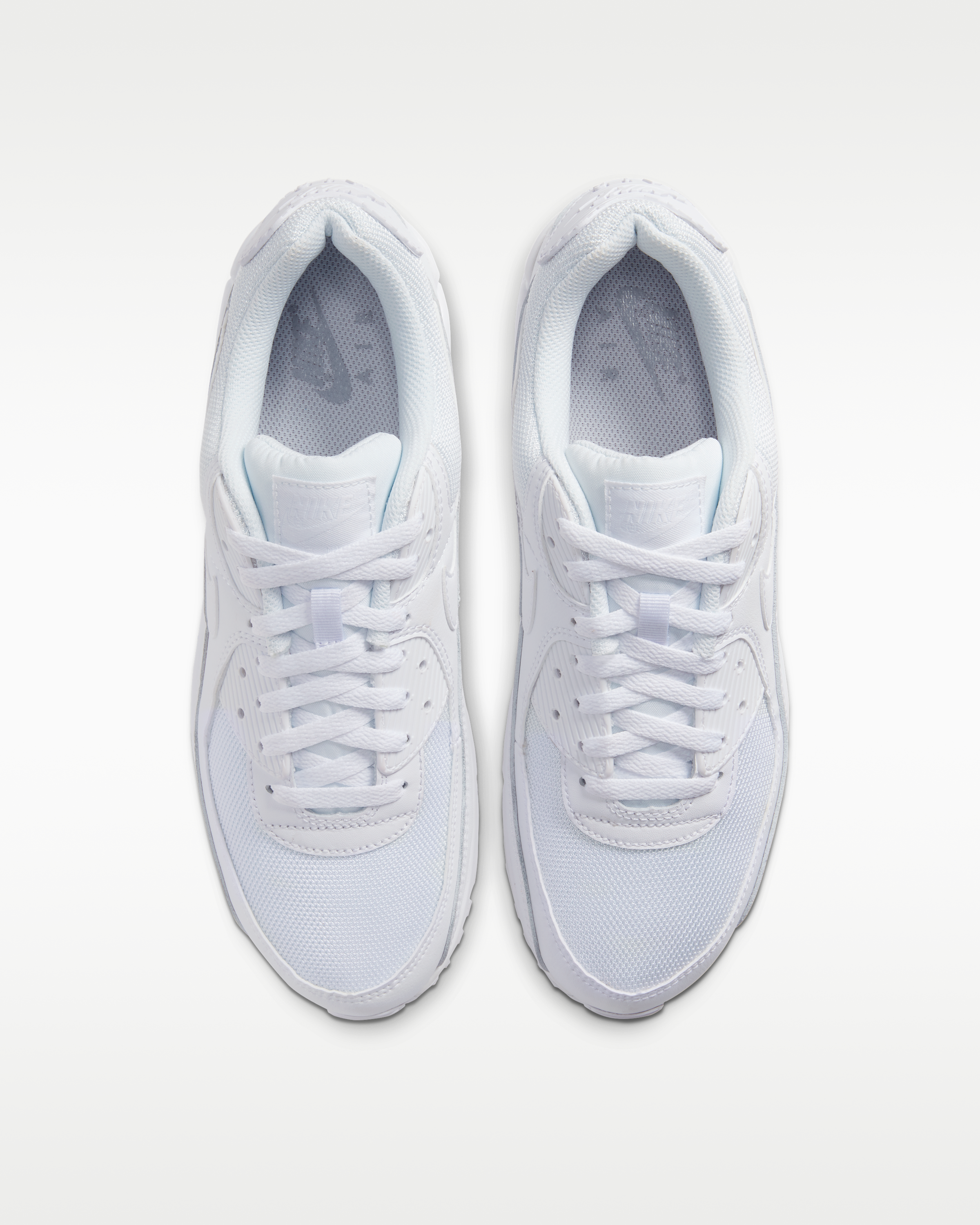 Nike Air Max 90 Men's Shoe - White/White/Wolf Grey/White - View 4