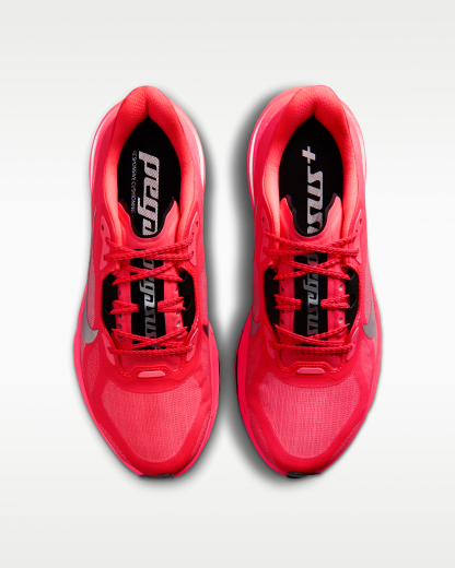 Nike Pegasus Plus 2 Women's Road-Running Shoes - Flash Crimson/Black/White/Metallic Silver - View 4