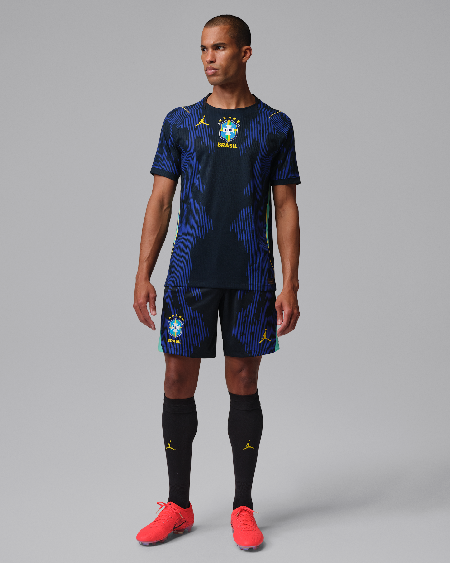 Brazil National Team 2026 Match Away Men's Nike Aero-FIT Football Shirt - Old Royal/Black - View 7