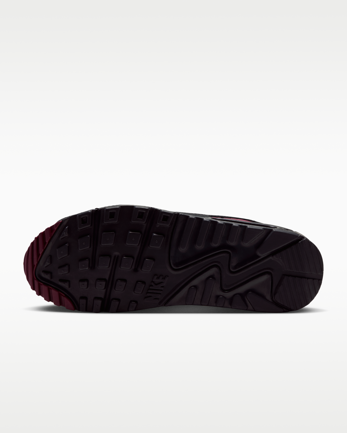 Nike Air Max 90 'Check' Women's Shoes - Black/Tough Red/Yellow Ochre/Team Red - View 2