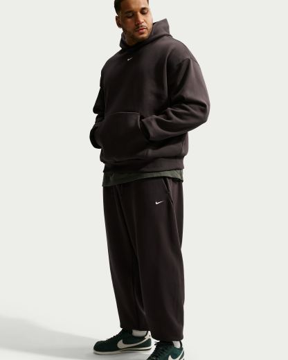 Nike Solo Fleece Men's Cuffed Trousers - Velvet Brown/Sail - View 9