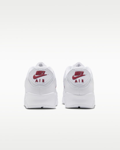Nike Air Max 90 Men's Shoes - White/Tough Red/White - View 6