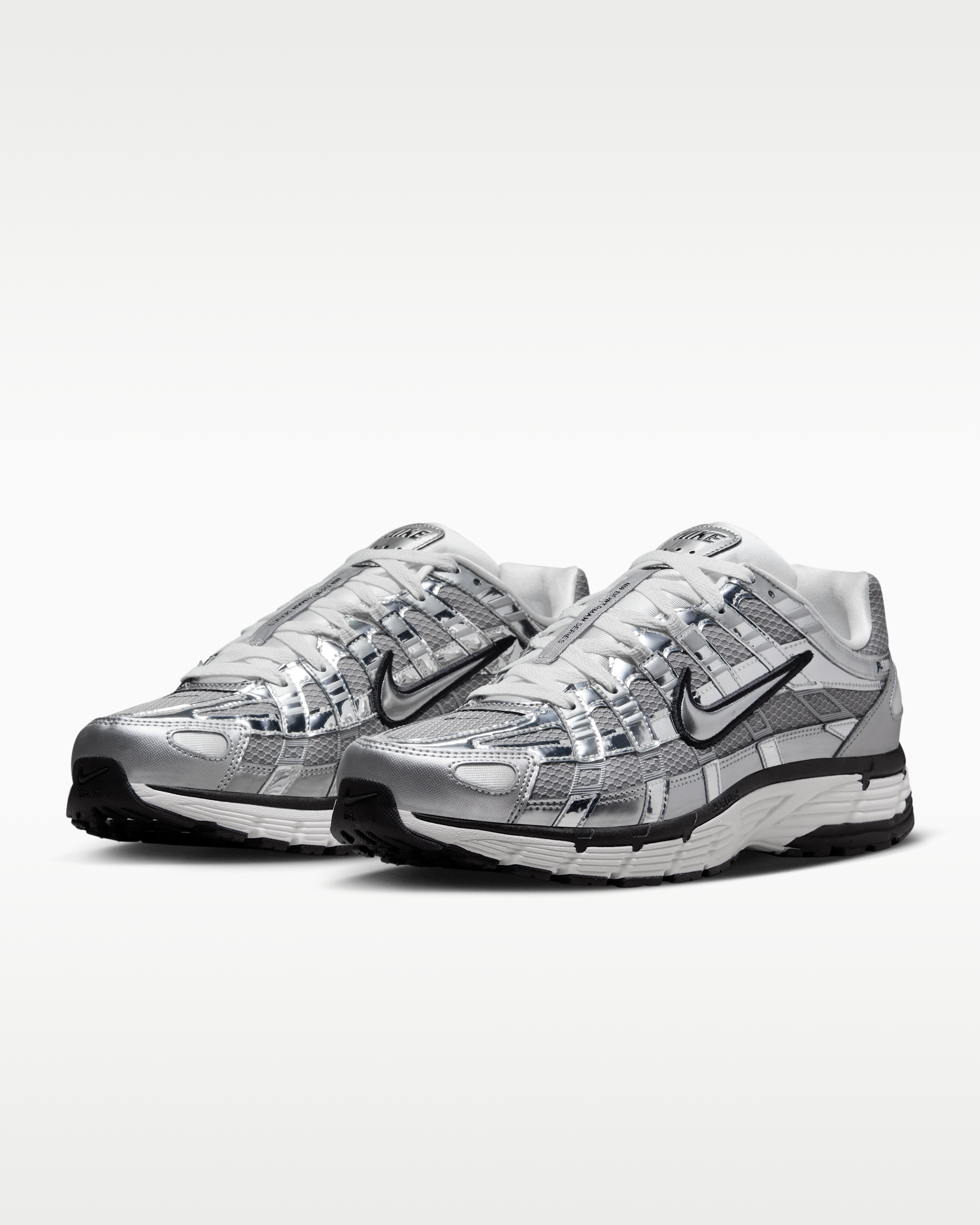 Nike P-6000 Shoes - Metallic Silver/Sail/Black/Metallic Silver - View 5