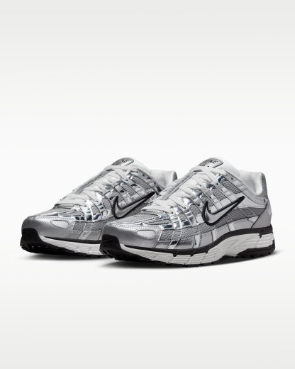 Nike P-6000 Shoes - Metallic Silver/Sail/Black/Metallic Silver - View 5