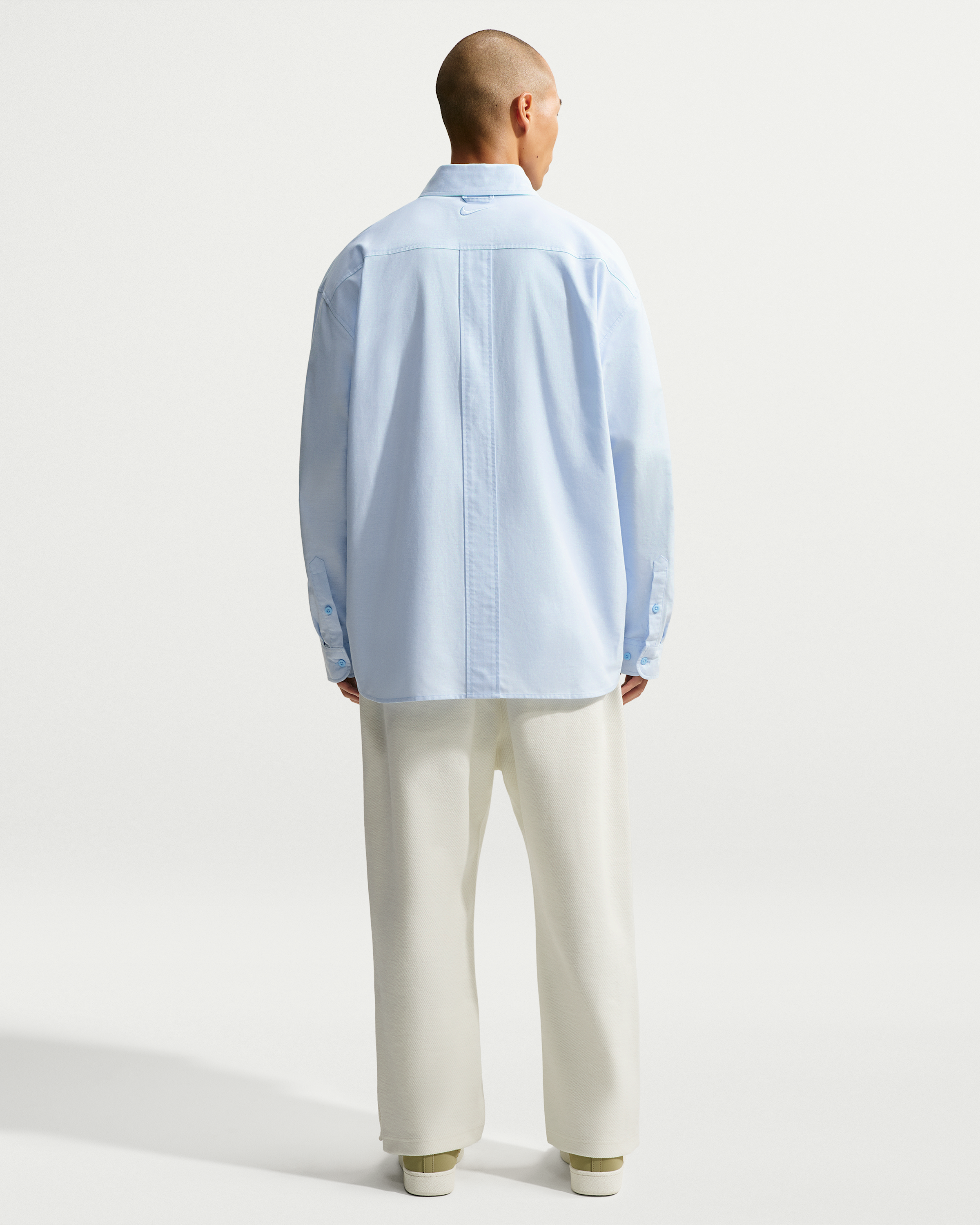 Nike Club Rules Men's Long-Sleeve Oxford Top - Psychic Blue/Psychic Blue - View 5