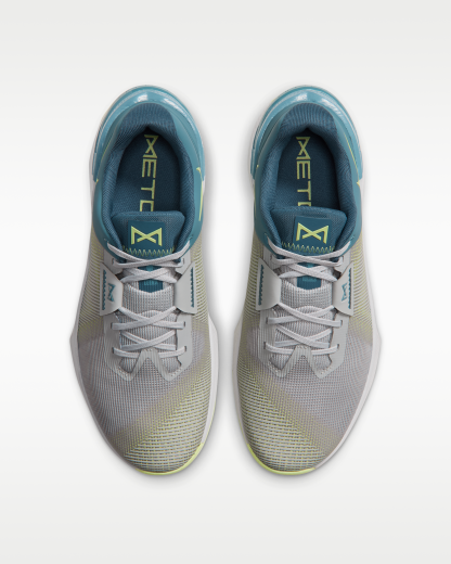 Nike Metcon 10 Men's Workout Shoes - Grey Fog/Smoky Blue/New Slate/Light Lemon Twist - View 4