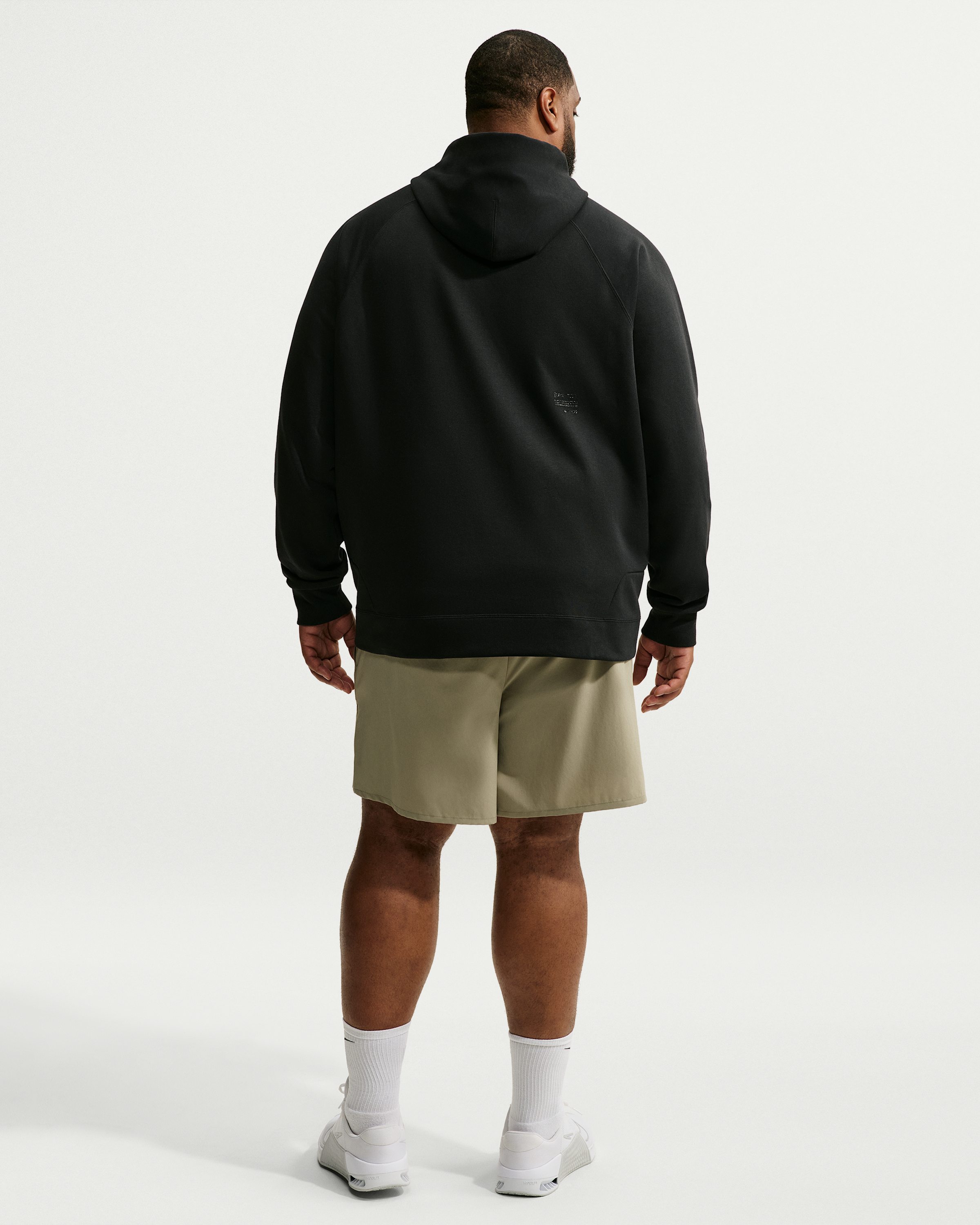 Nike N.A.C. Men's Dri-FIT Oversized Fleece Training Hoodie - Black/Black - View 10