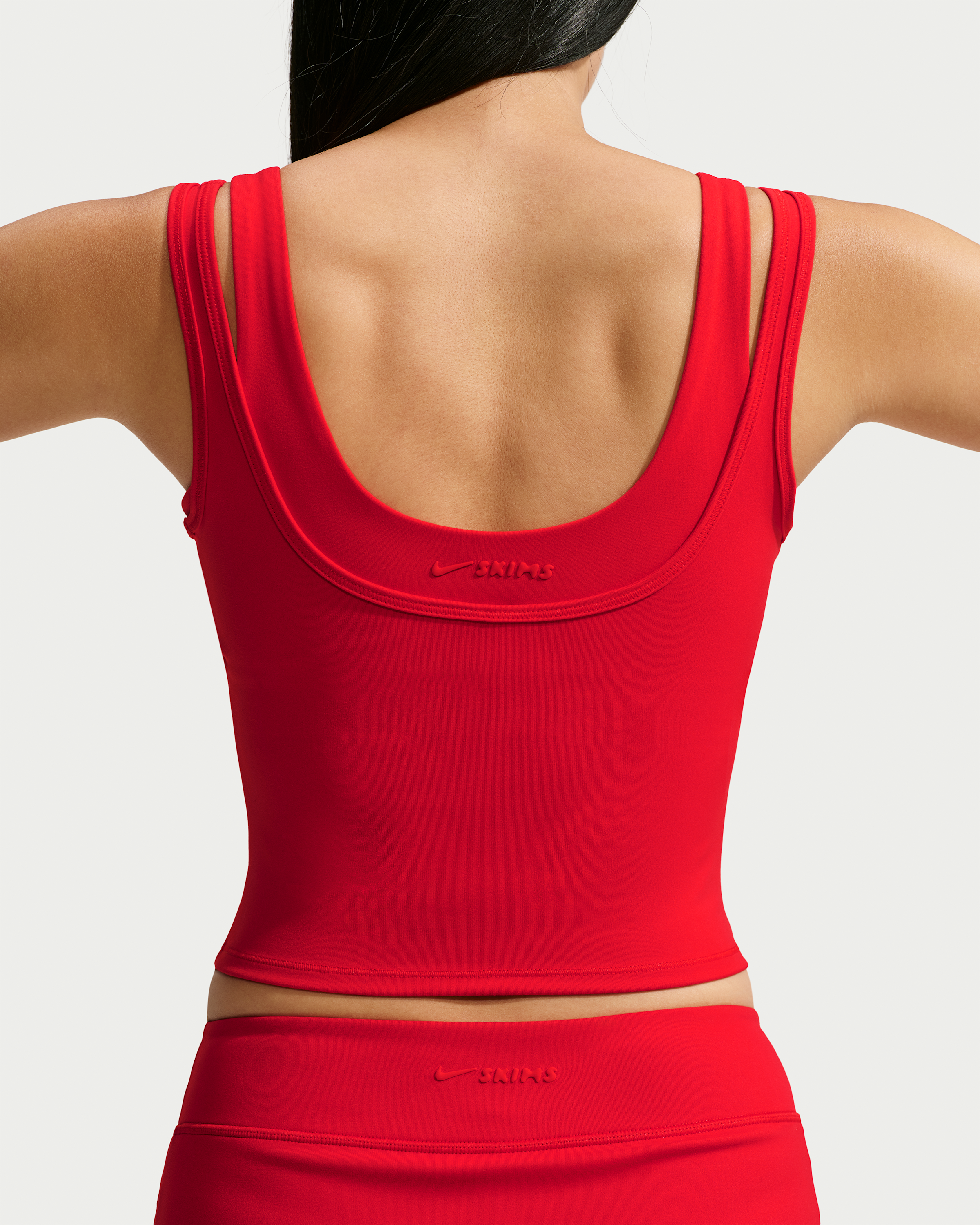 NikeSKIMS Matte Women's Double-Strap Scoop Tank Top - University Red - View 2