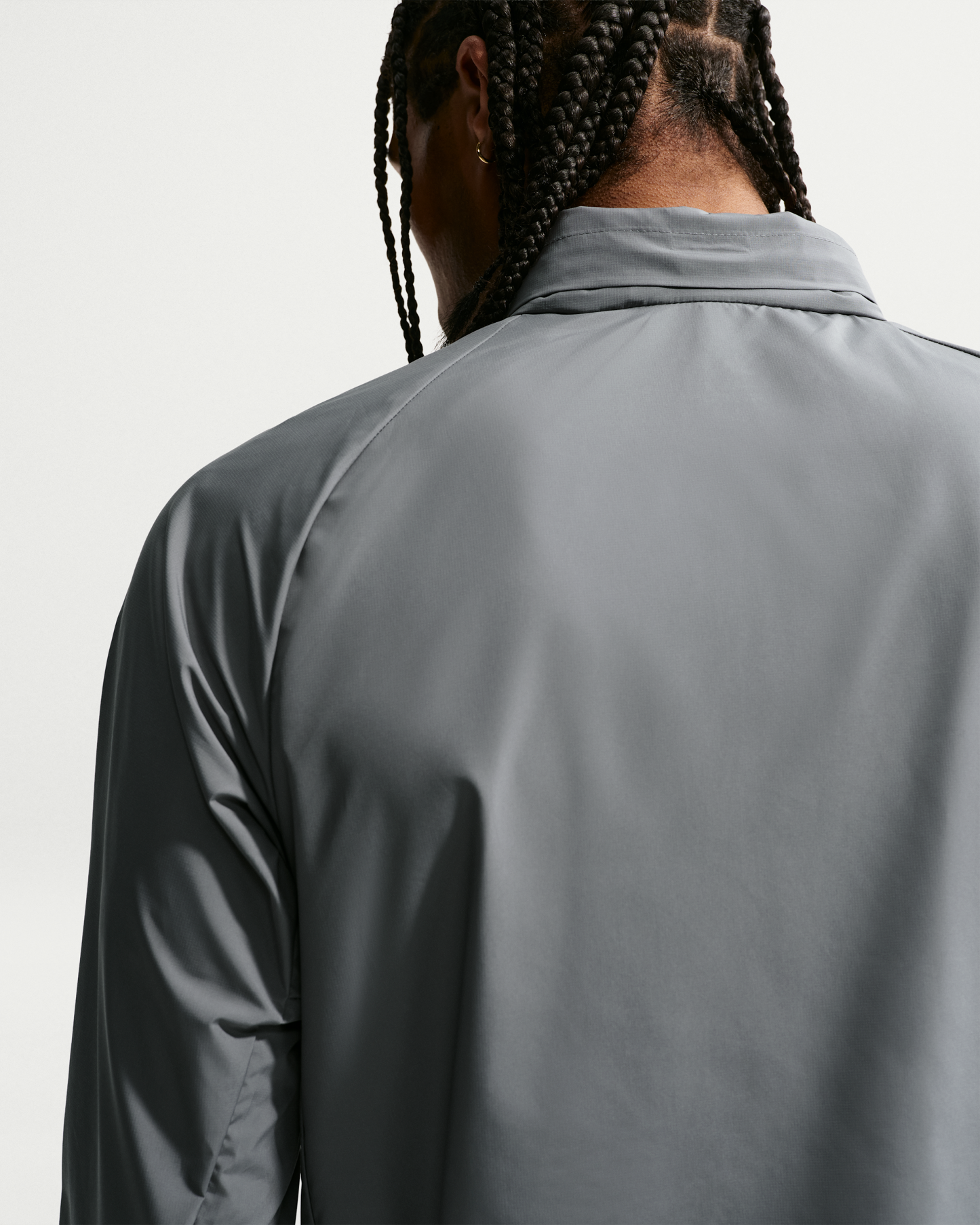 Nike Miler Men's Repel UV Protection Hooded Running Jacket - Smoke Grey/Smoke Grey - View 2