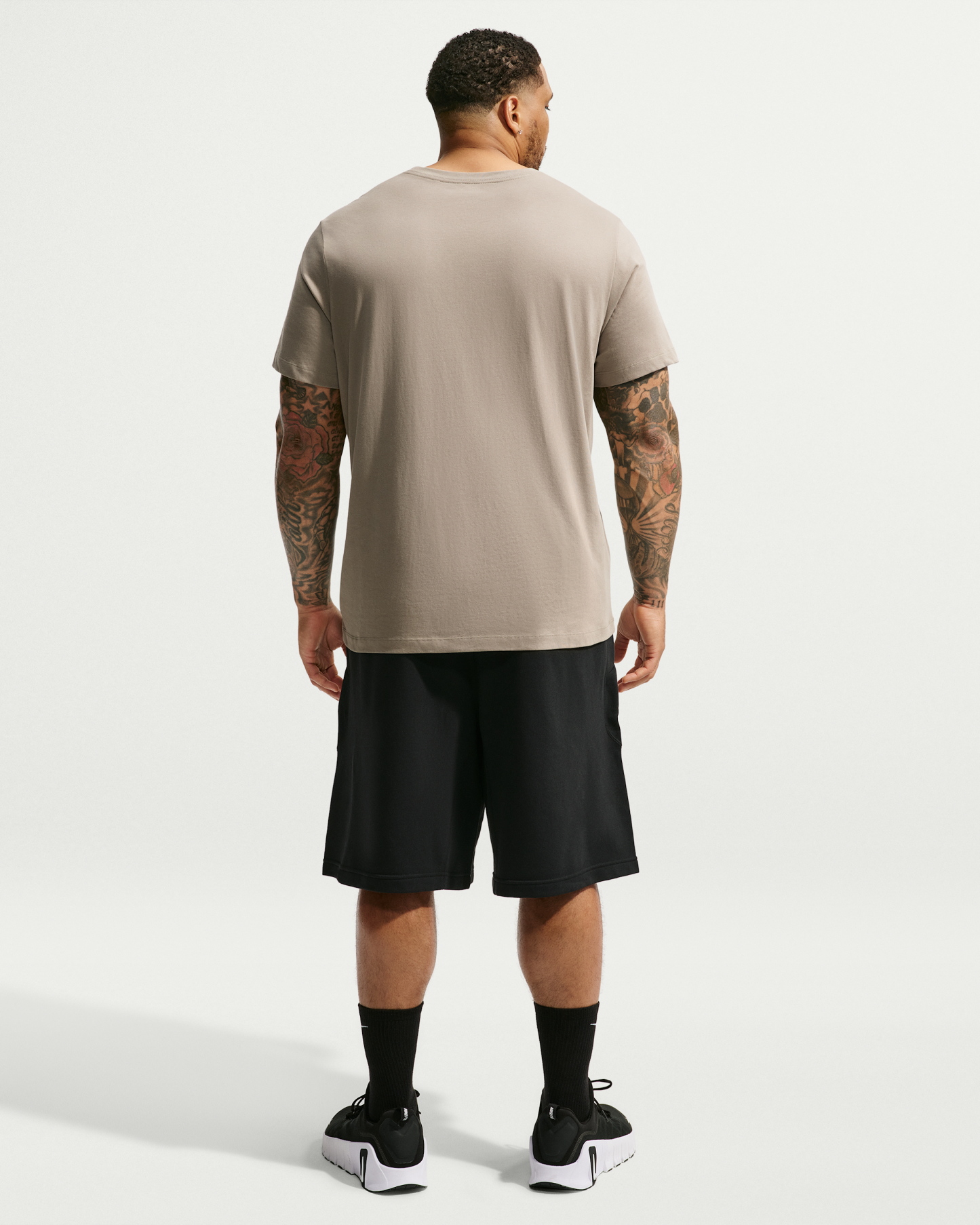 Nike N.A.C. Men's Dri-FIT Fleece Training Shorts - Black/Black - View 11