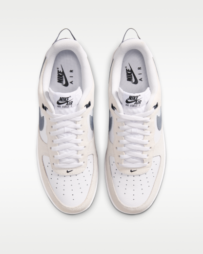 Nike Air Force 1 '07 LV8 Men's Shoes - White/Black/Cool Grey/Metallic Cool Grey - View 4
