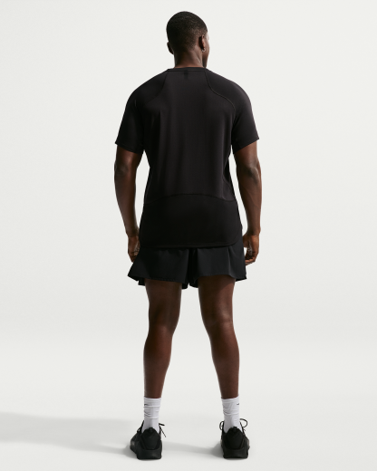 Nike Pro Training Men's Dri-FIT Short-Sleeve Top - Black/White - View 11