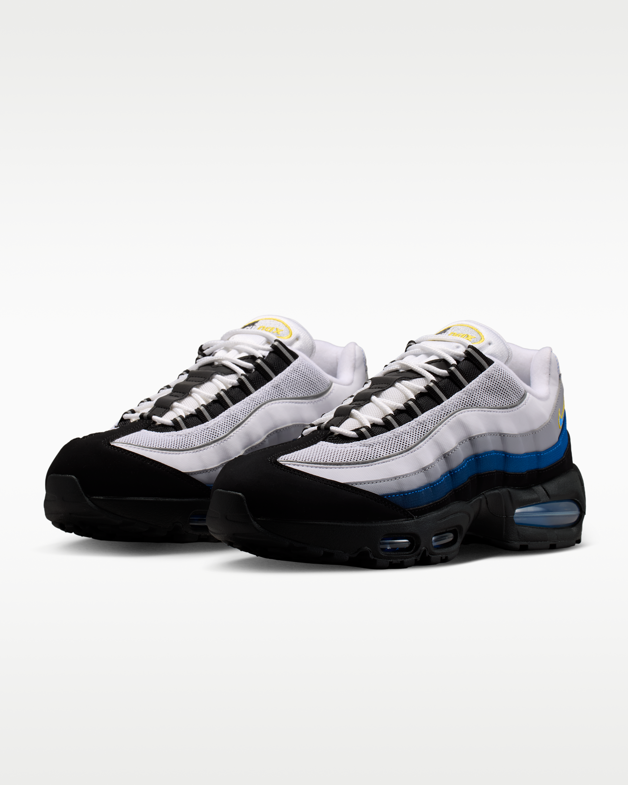 Nike Air Max 95 Big Bubble Men's Shoes - White/Black/Reflect Silver/Royal Blue - View 5