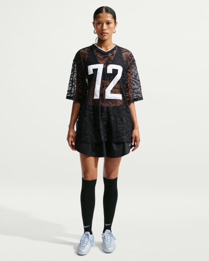 Nike Sportswear Chill Lace Women's Oversized Jersey - Black/White/White - View 4