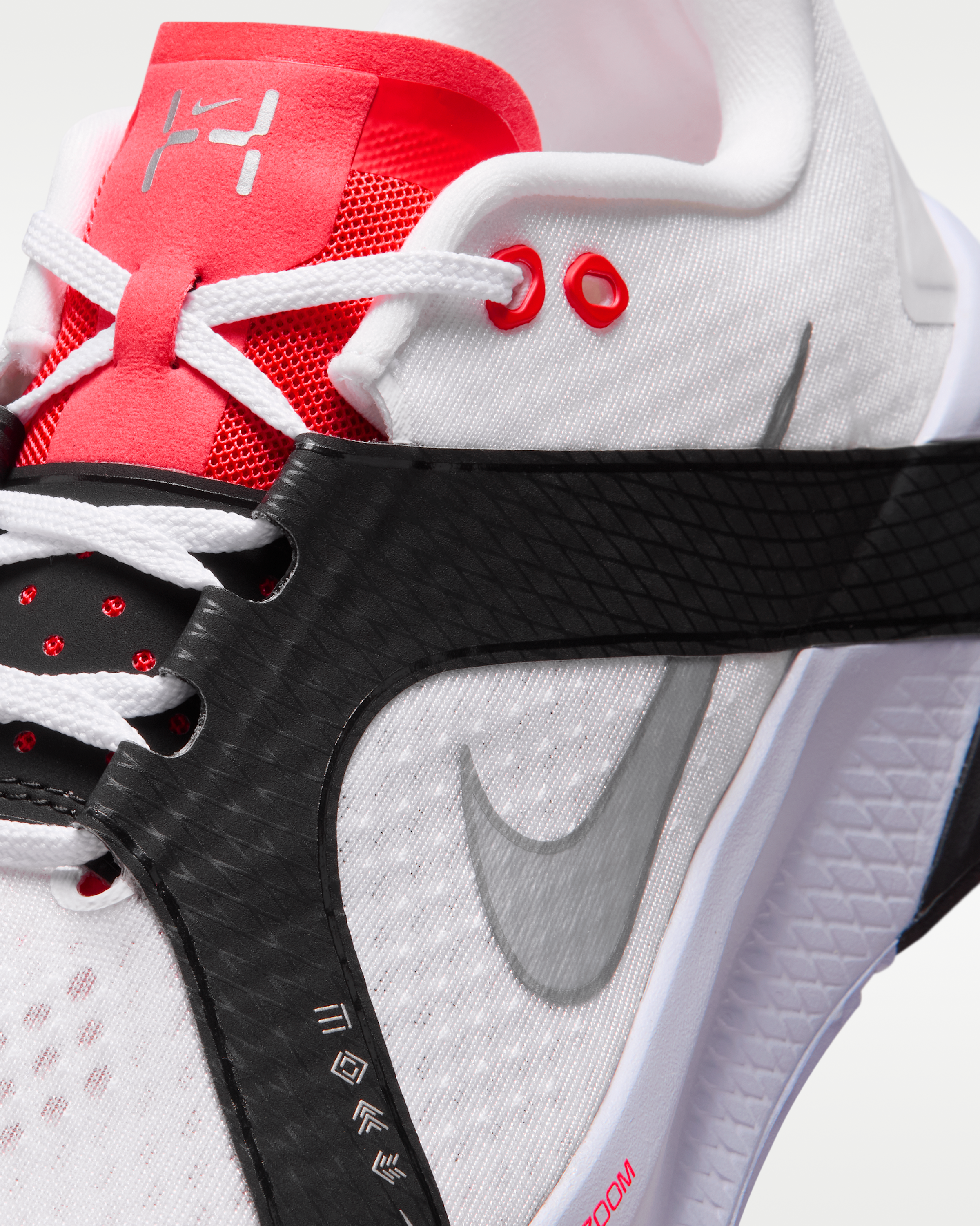 Nike Hybrid RN Men's Training Shoes - White/Black/Laser Crimson/Metallic Silver - View 7