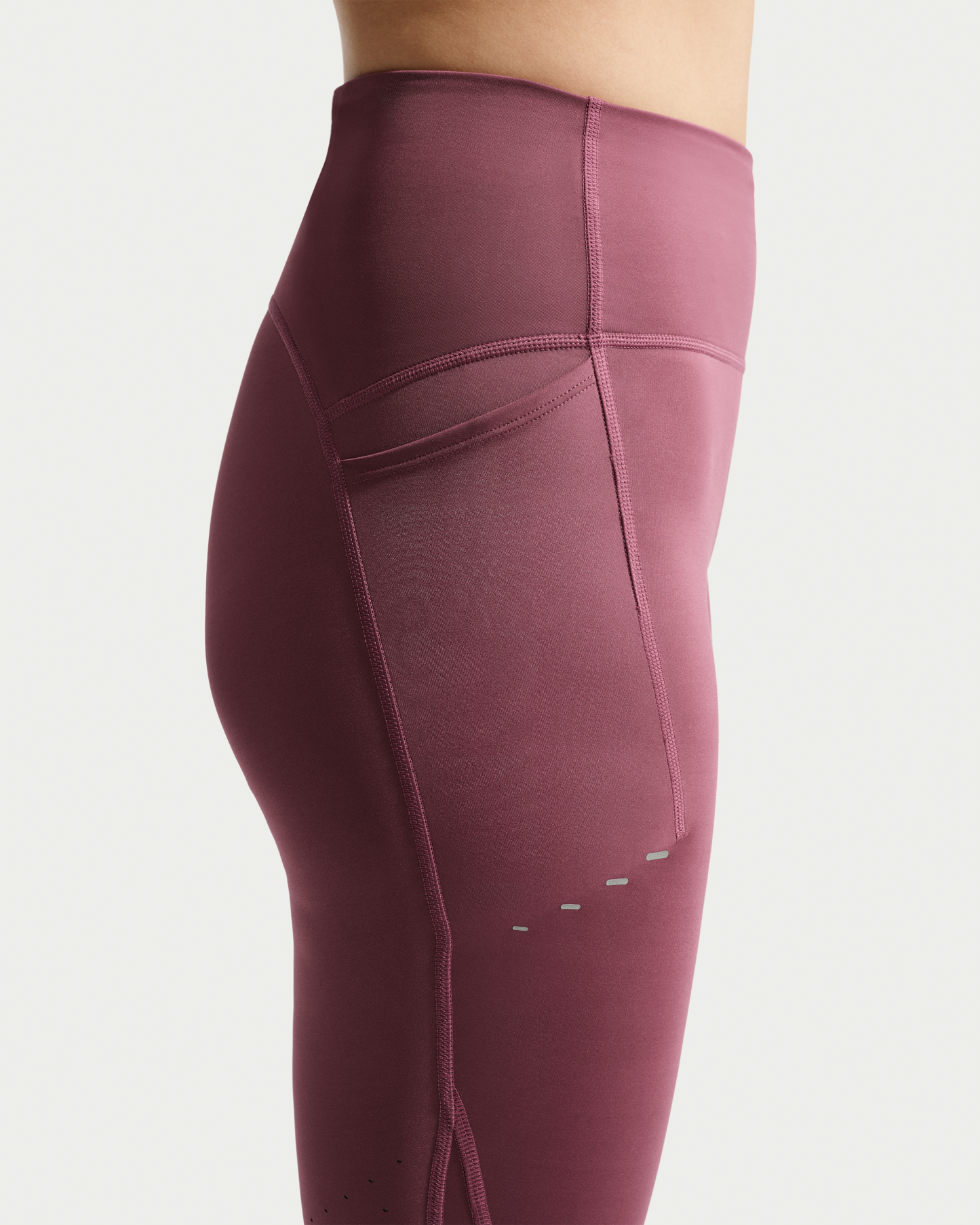 Nike Swift Women's High-Waisted 7/8 Running Leggings with Pockets - Pink Smoke - View 6