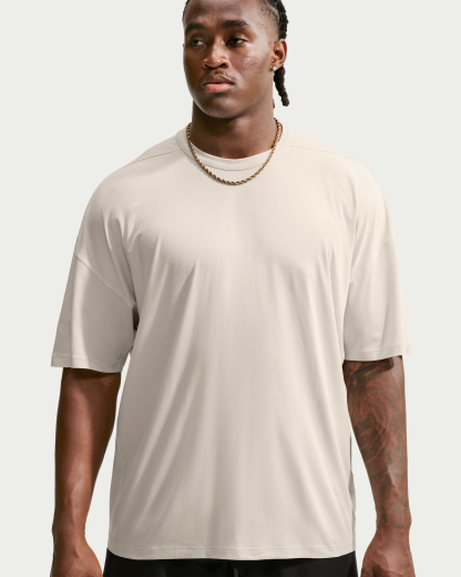 Nike 24.7 ImpossiblySoft Light Men's Dri-FIT Short-Sleeved T-Shirt - Light Orewood Brown/Sail/Light Iron Ore - View 7