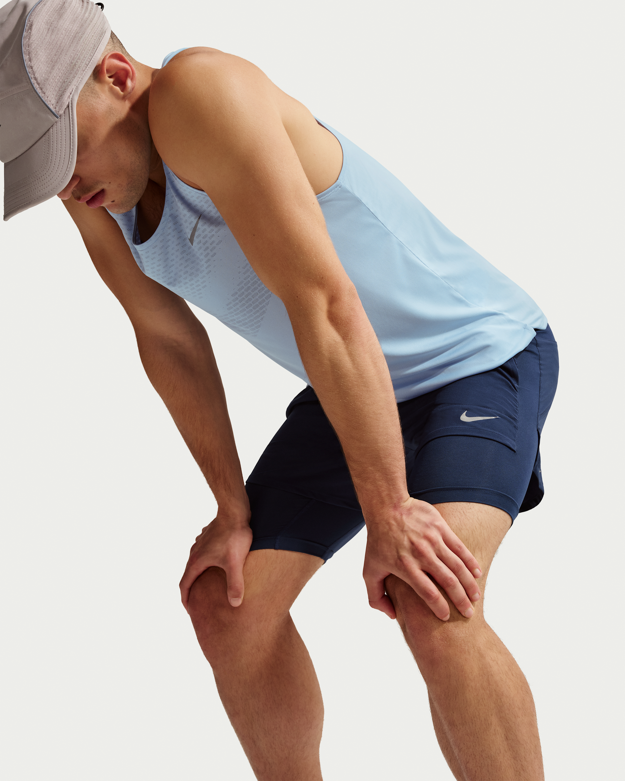 Nike Stride Men's Dri-FIT 13cm (approx.) Hybrid Running Shorts - Midnight Navy - View 4