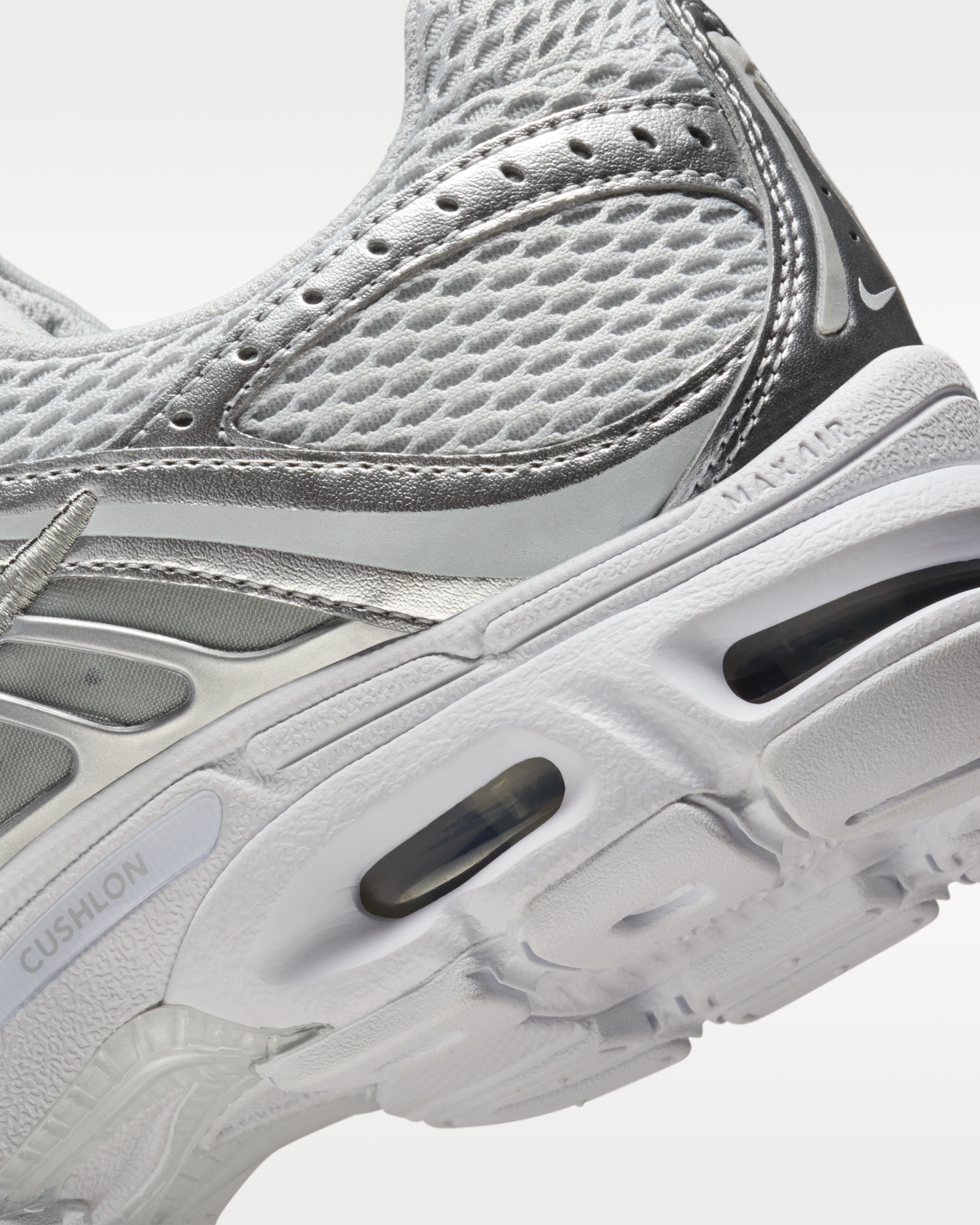 Nike Air Max Moto 2K Women's Shoes with Reflective Design Accents - Grey Fog/Metallic Silver/White - View 8