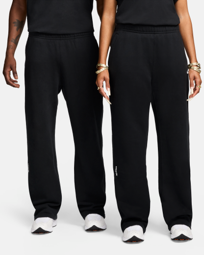 NOCTA NOCTA Fleece CS Open-Hem Tracksuit Bottoms - Black/Black/White - View 1