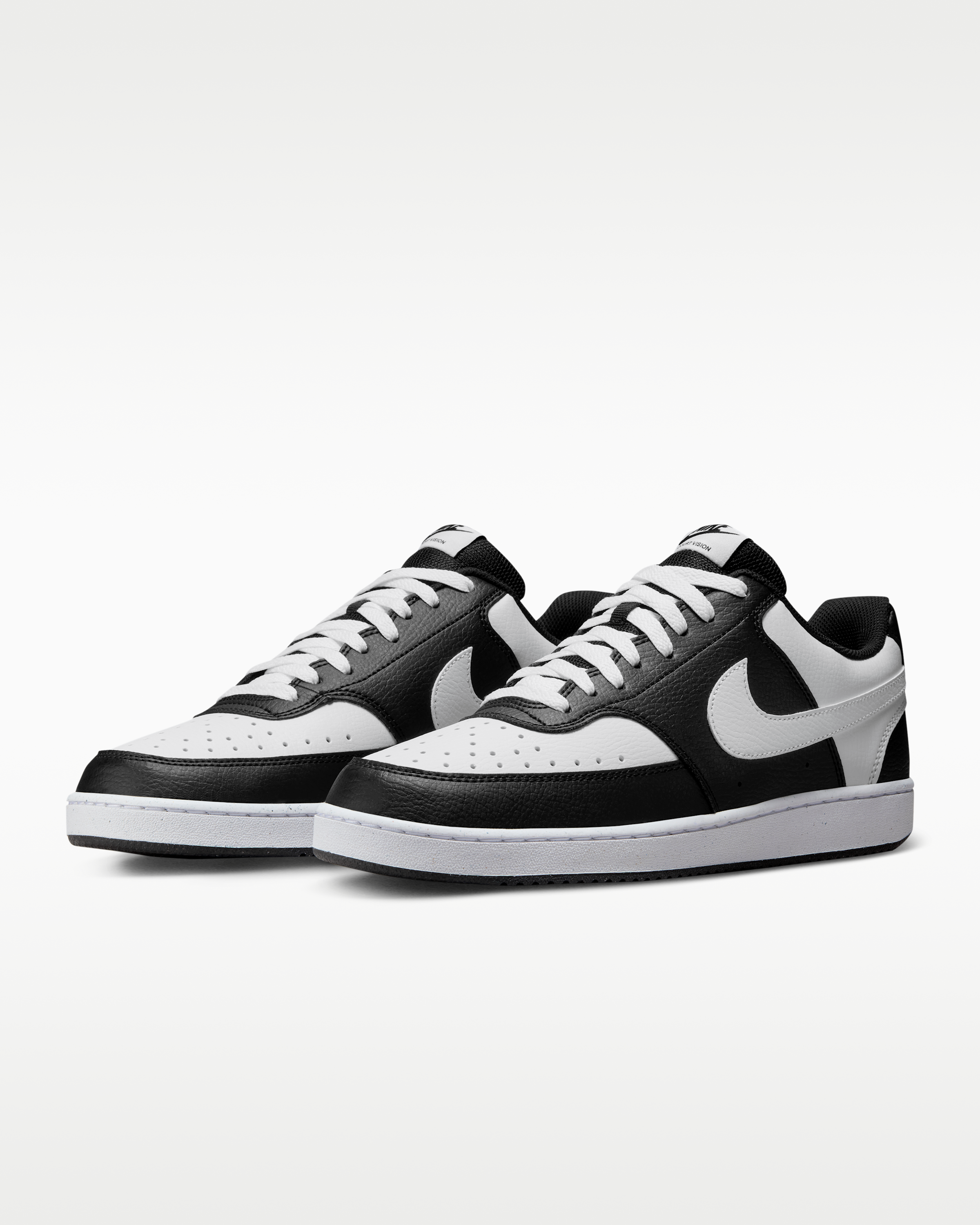 Nike Court Vision Low Men's Shoes - Black/White - View 5