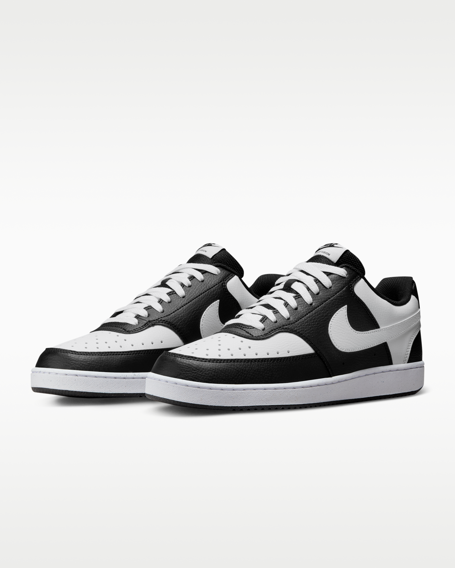 Nike Court Vision Low Men's Shoes - Black/White - View 5