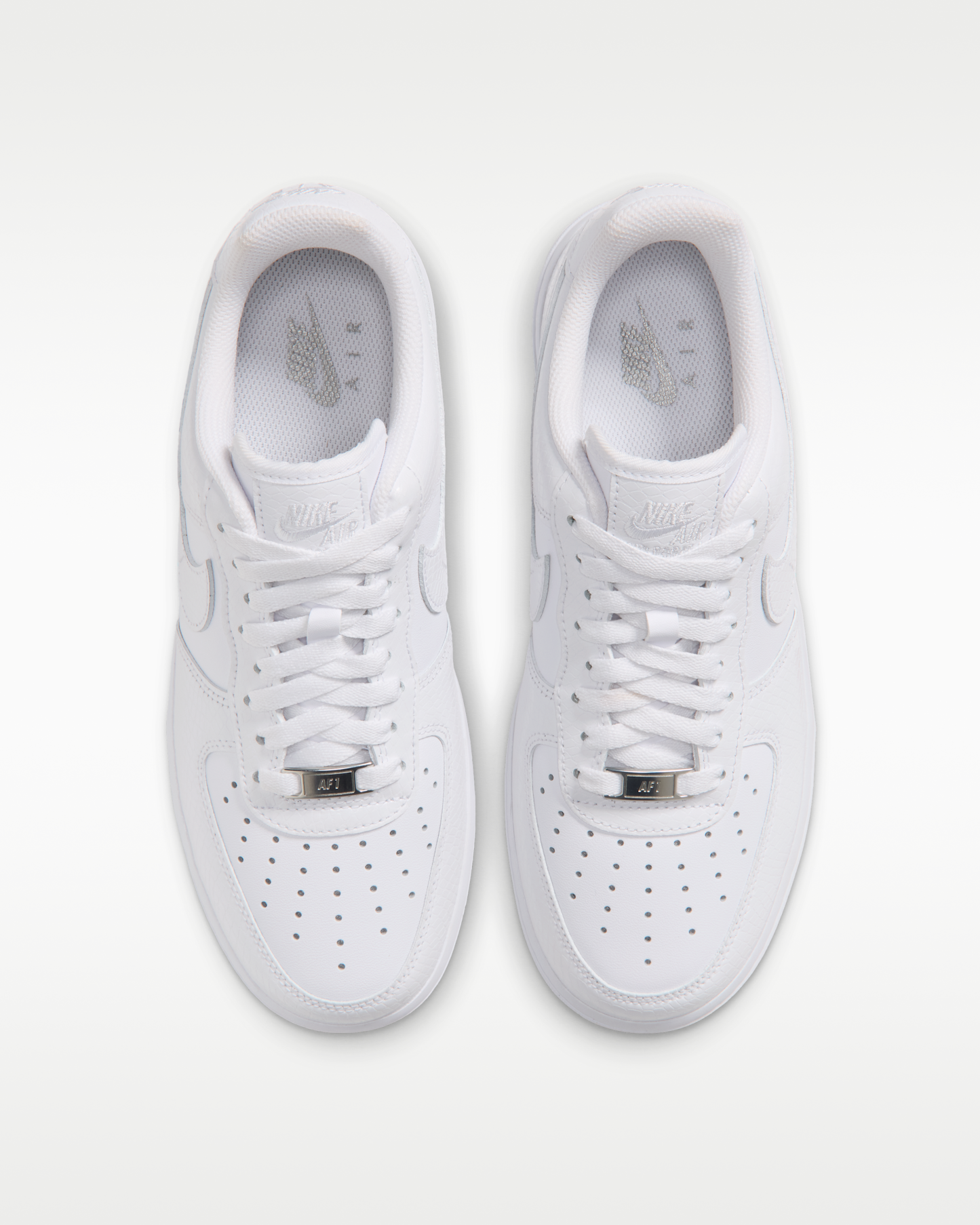 Nike Air Force 1 '07 Women's Shoes - White/Metallic Silver/White - View 4