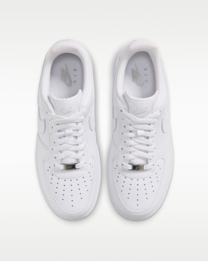 Nike Air Force 1 '07 Women's Shoes - White/Metallic Silver/White - View 4