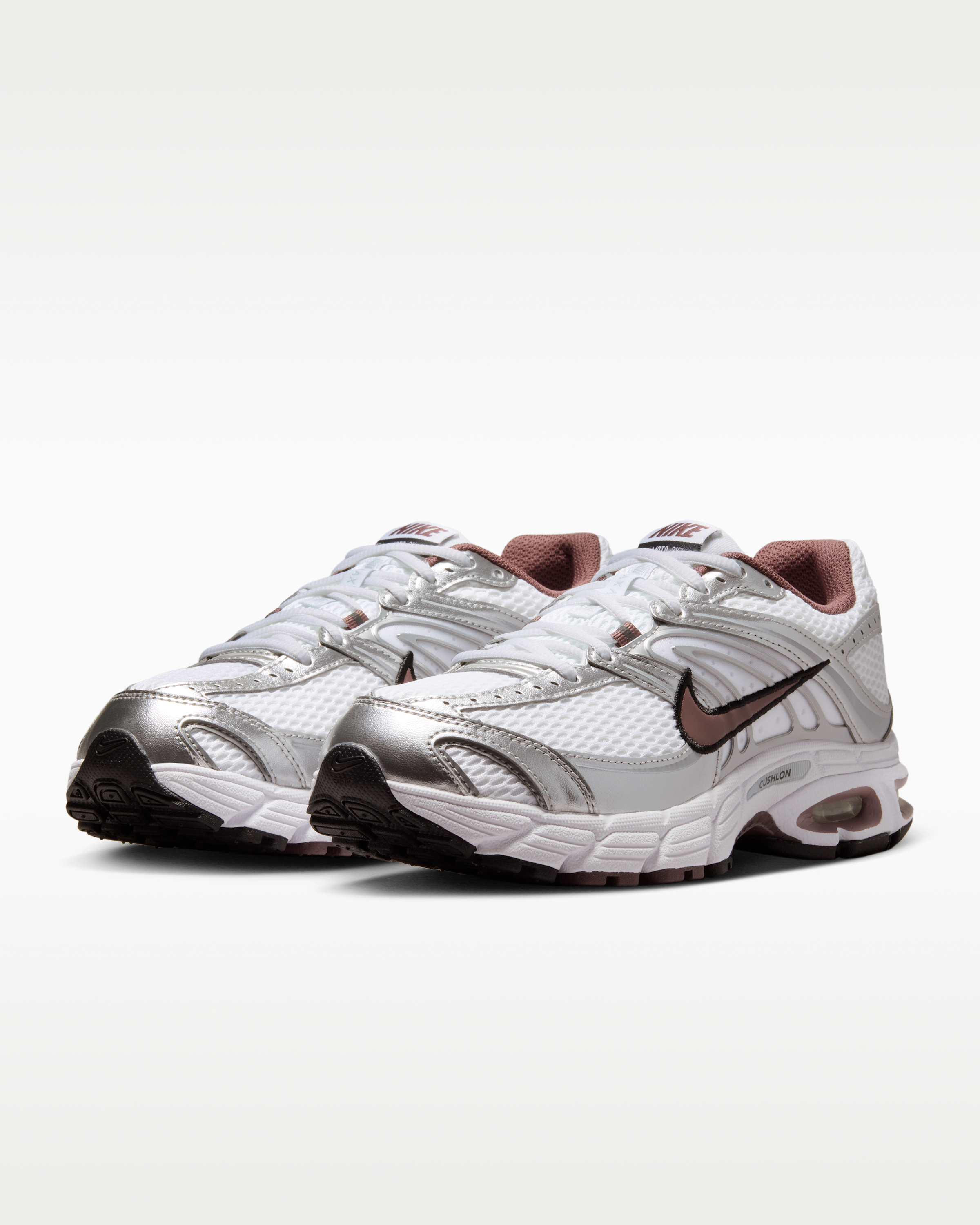 Nike Air Max Moto 2K Women's Shoes with Reflective Design Accents - White/Metallic Silver/Black/Tattoo - View 5