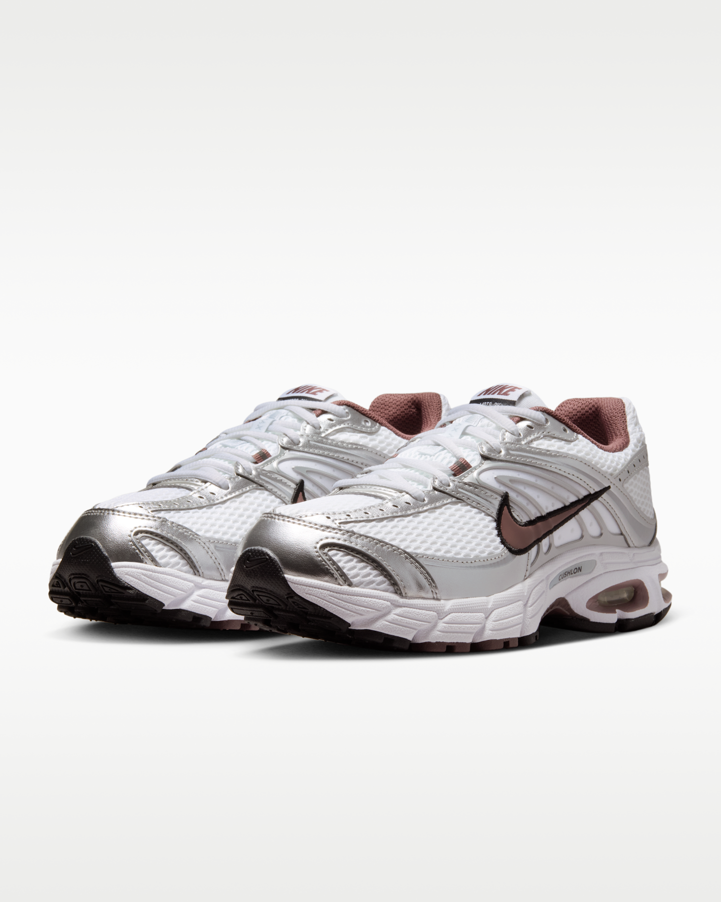 Nike Air Max Moto 2K Women's Shoes with Reflective Design Accents - White/Metallic Silver/Black/Tattoo - View 5