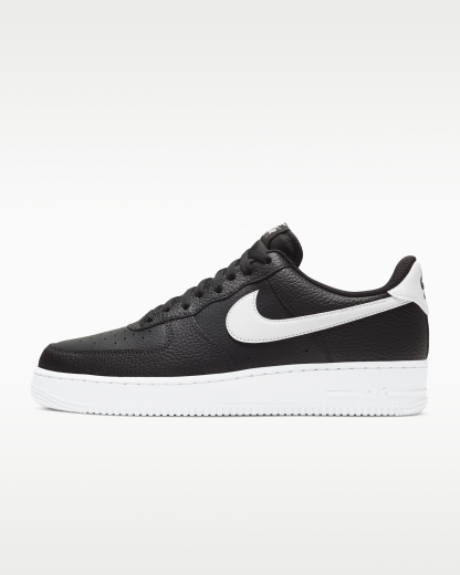 Nike Air Force 1 '07 Men's Shoe - Black/White - View 1