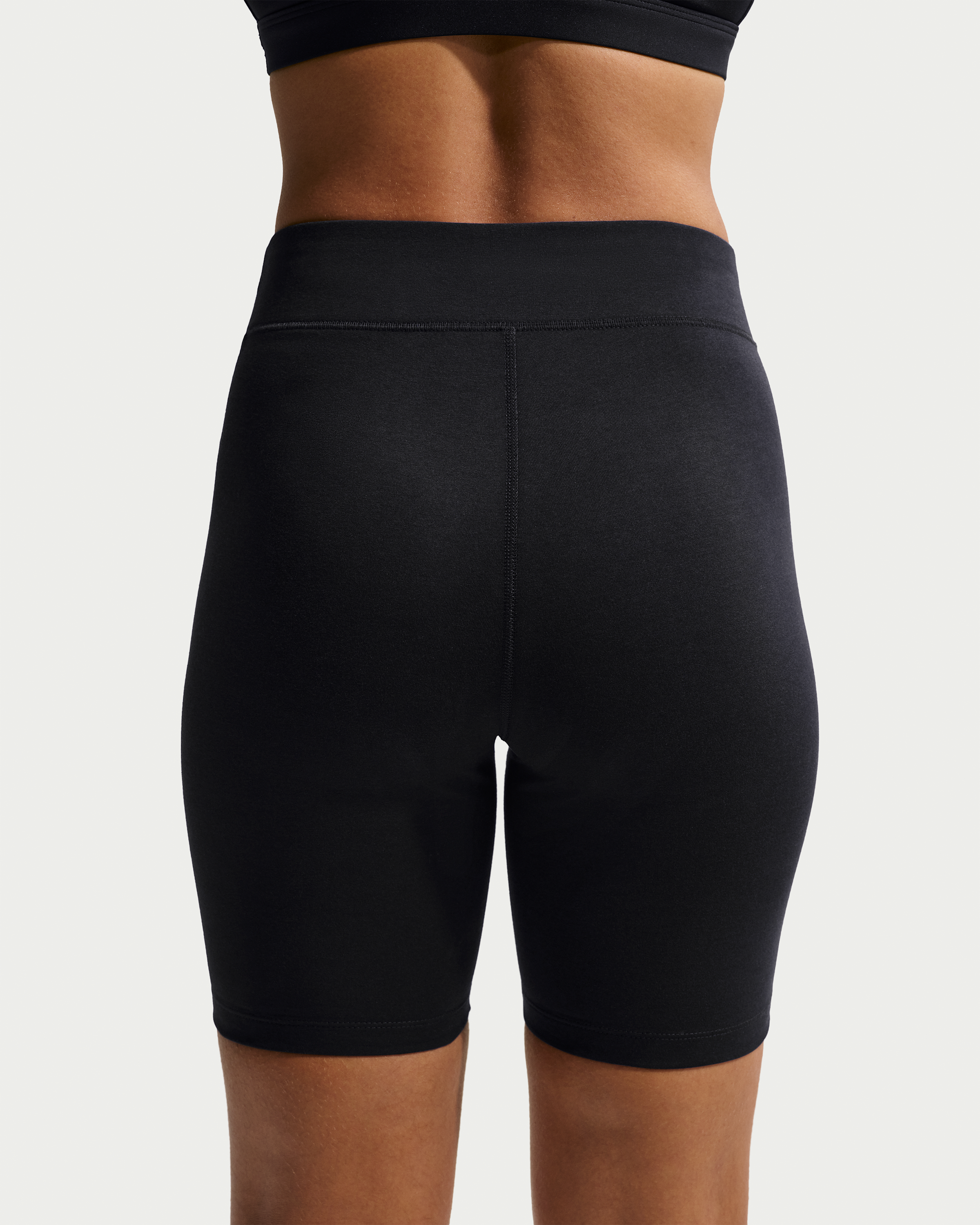 Nike Sportswear Classic Women's High-Waisted 20.5cm (approx.) Biker Shorts - Black/Sail - View 3