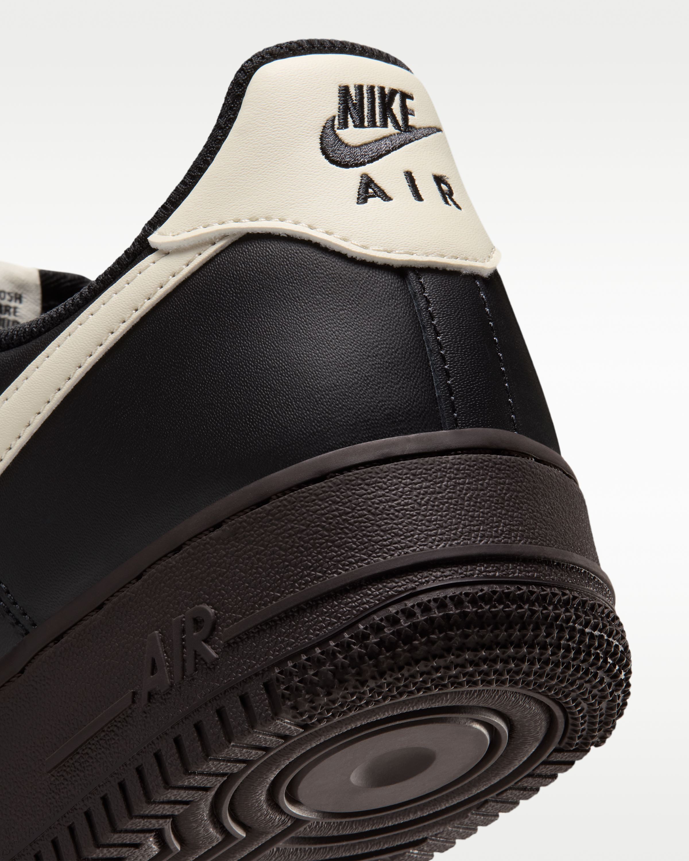 Nike Air Force 1 '07 Men's Shoes - Black/Velvet Brown/Coconut Milk - View 8