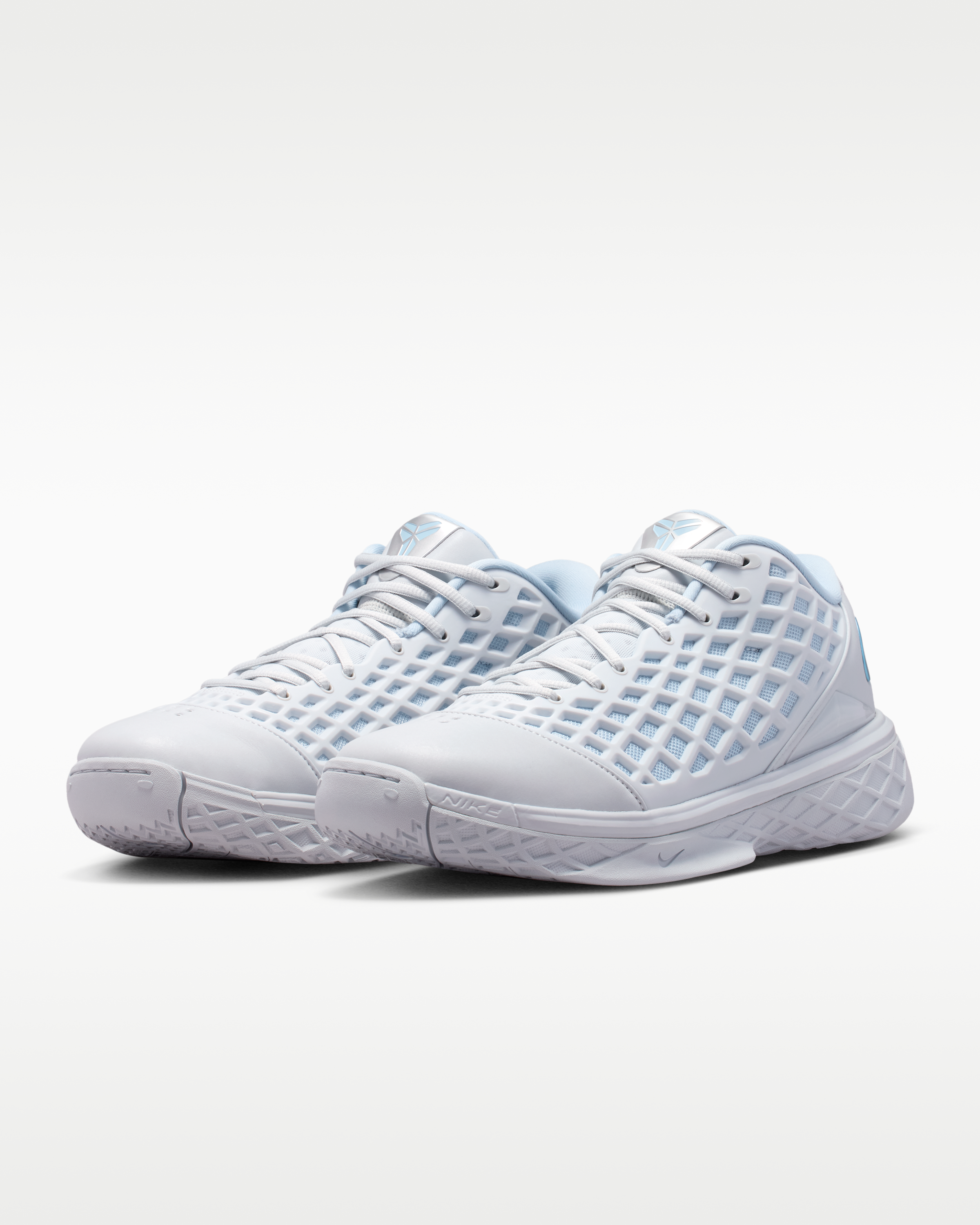 Kobe III Low Protro Men's Basketball Shoes - Pure Platinum/Armoury Blue - View 5